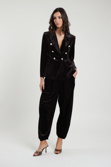 Pantaloni Balloon Velluto