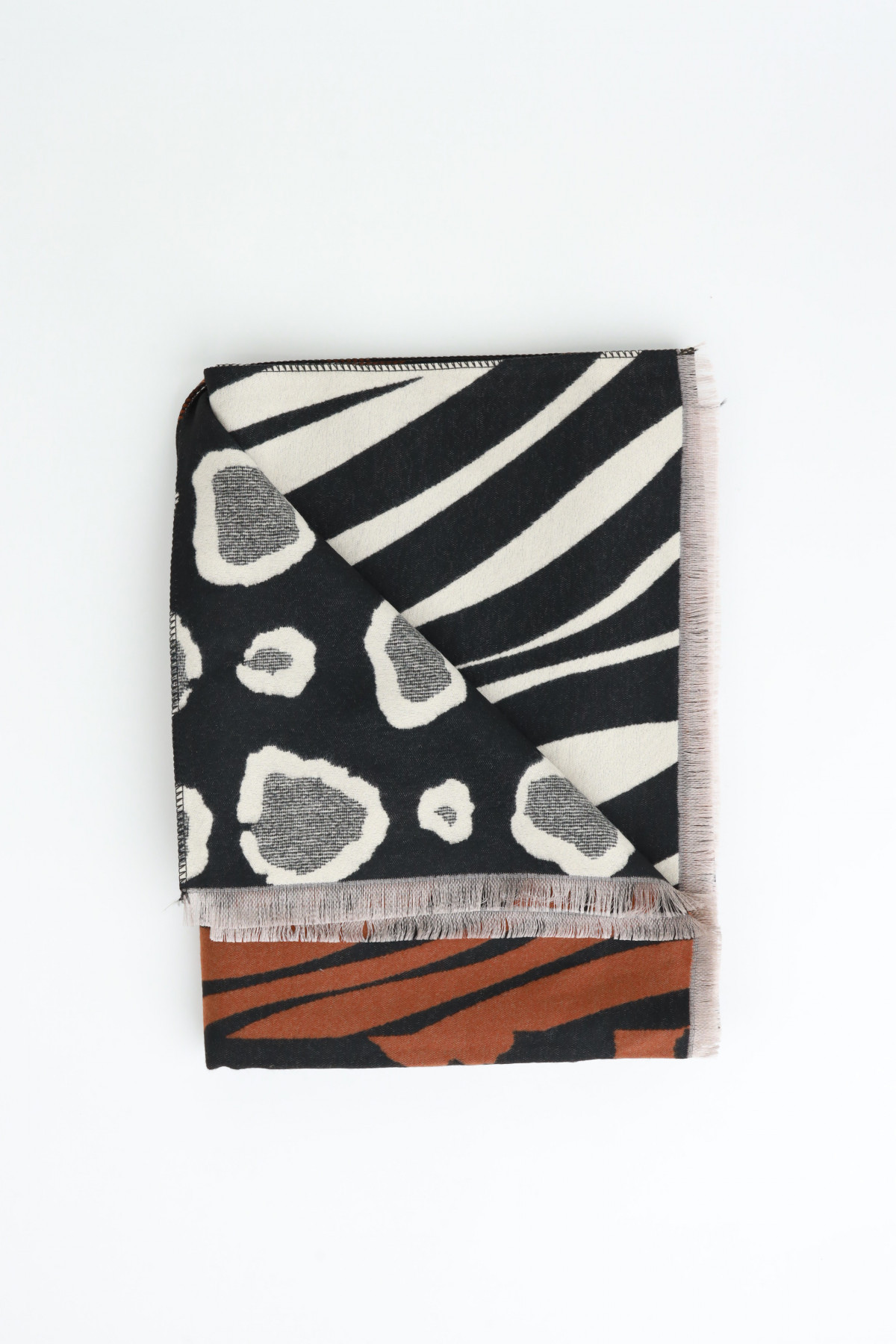 Sciarpa Animalier Double Face