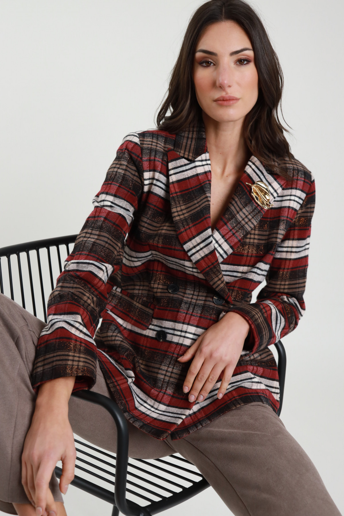 Blazer Doppiopetto Lurex