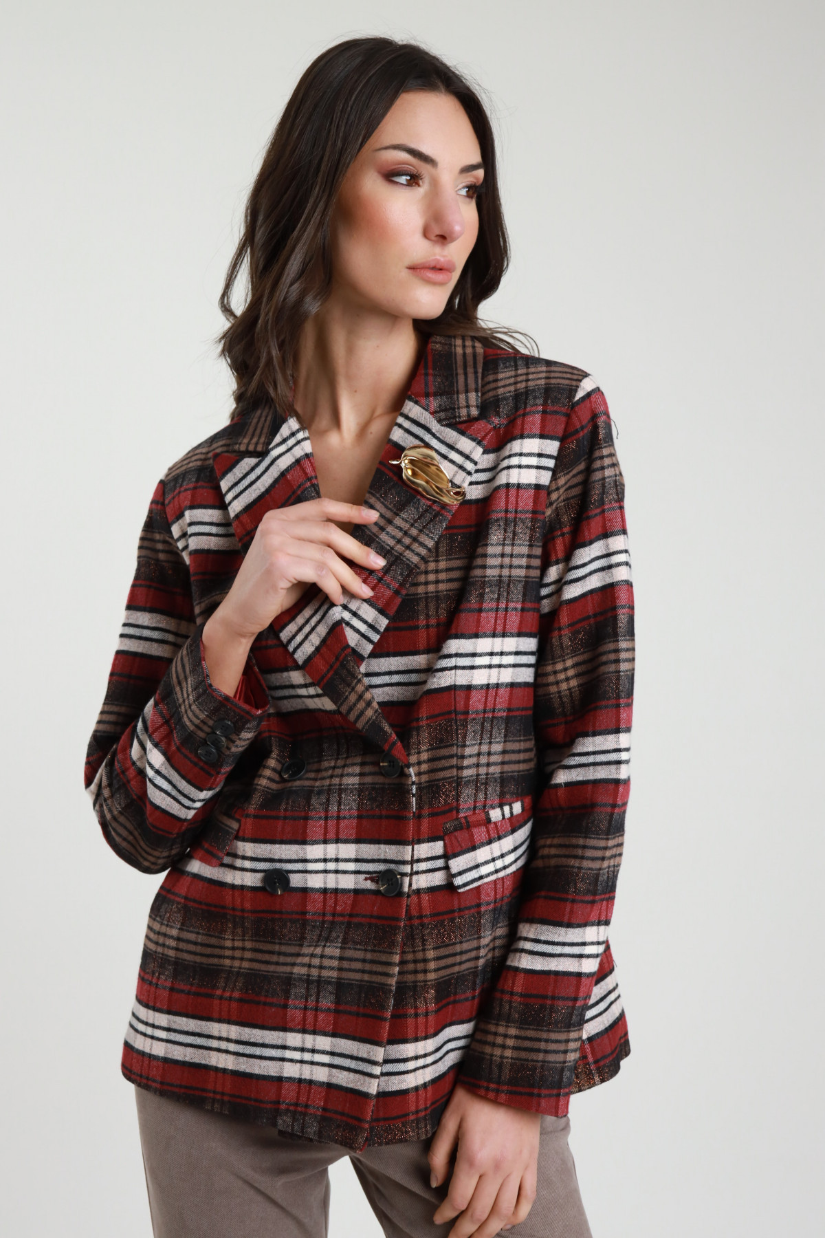 Blazer Doppiopetto Lurex