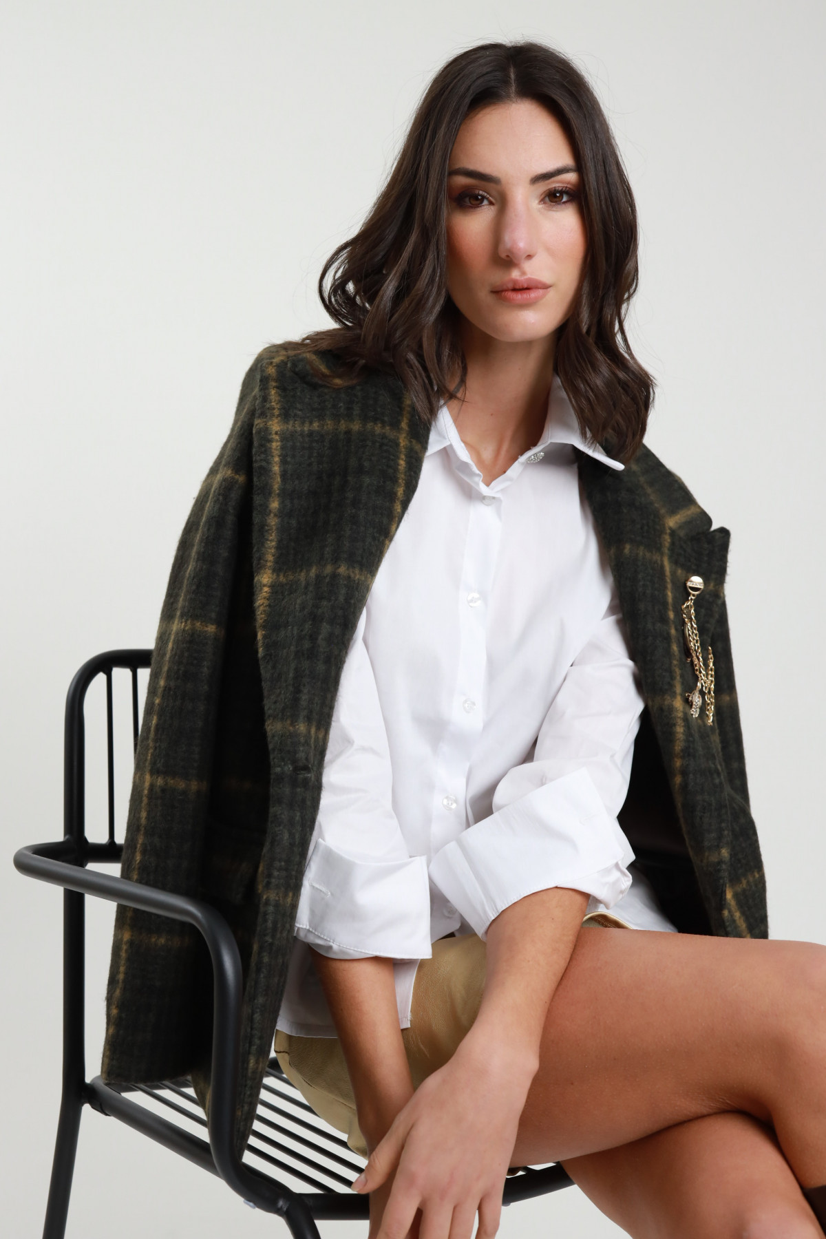 Camicia Bottone Gioiello