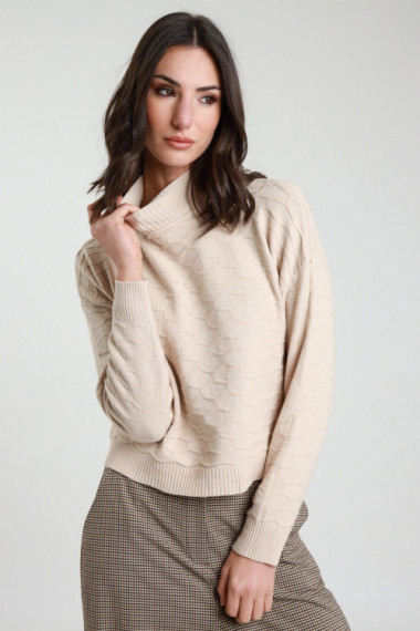 Lupetto lavorato 56%vi 28%pl 16%pa