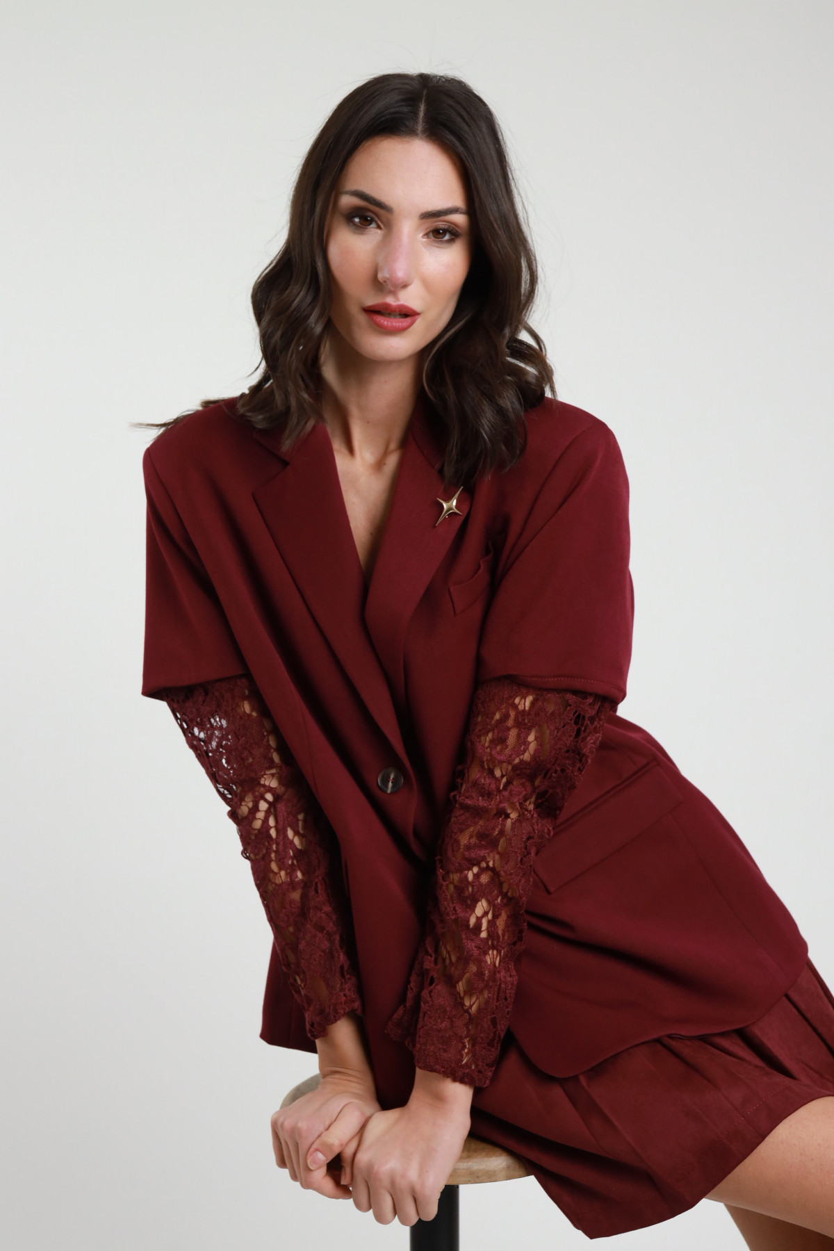 Giacca Maniche Pizzo