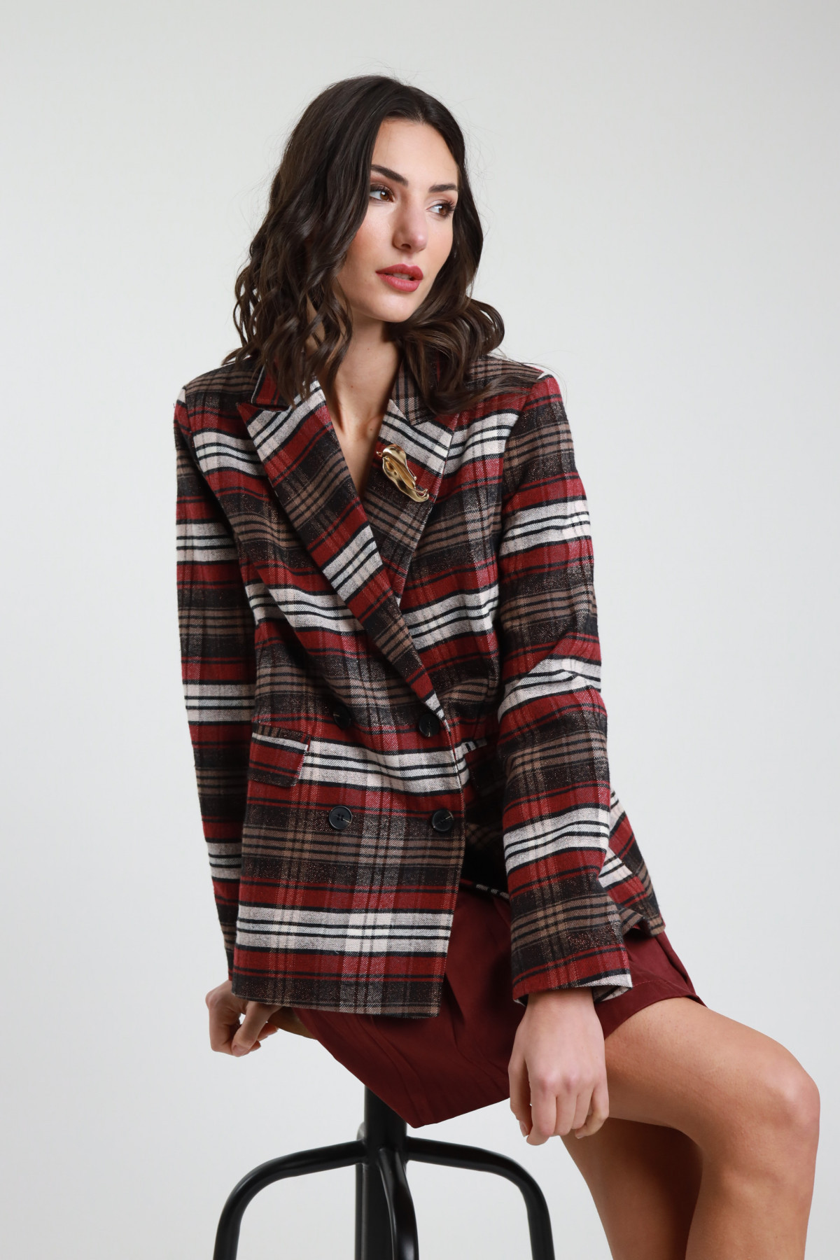 Blazer Doppiopetto Lurex