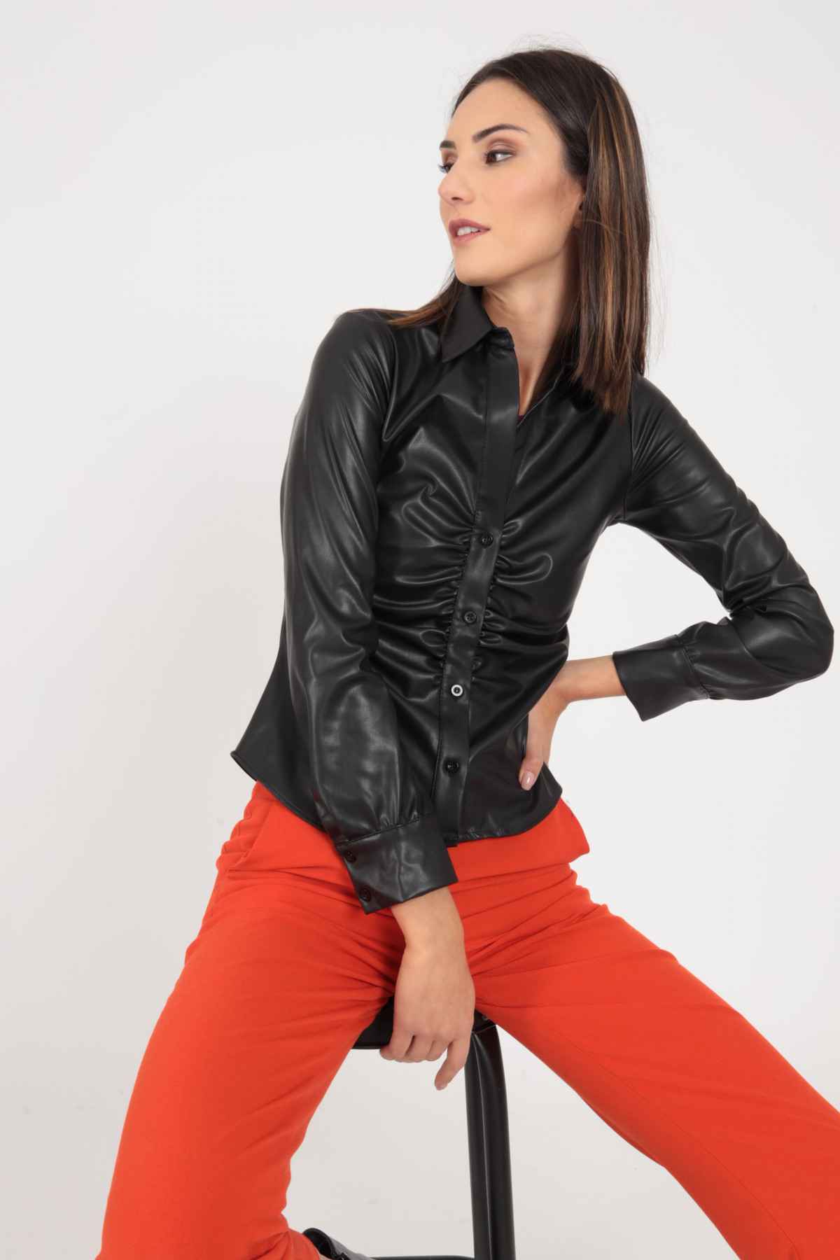 camicia ecopelle
