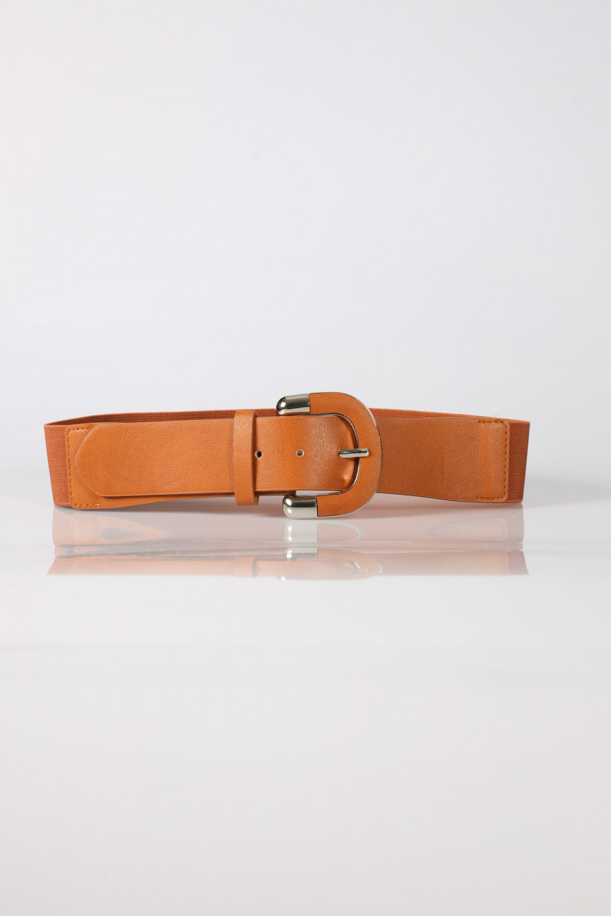 Elasticated Belt with Horseshoe Buckle