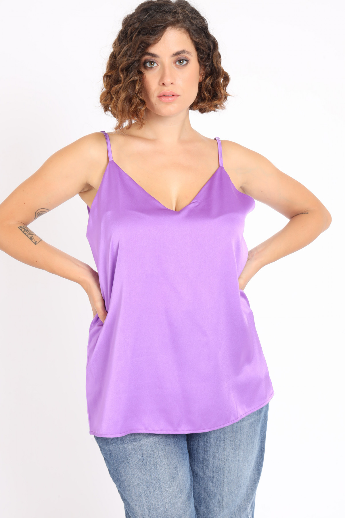 Satin Effect Top