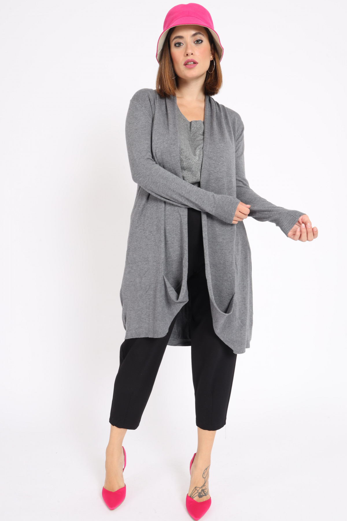 Cardigan with Front Pockets