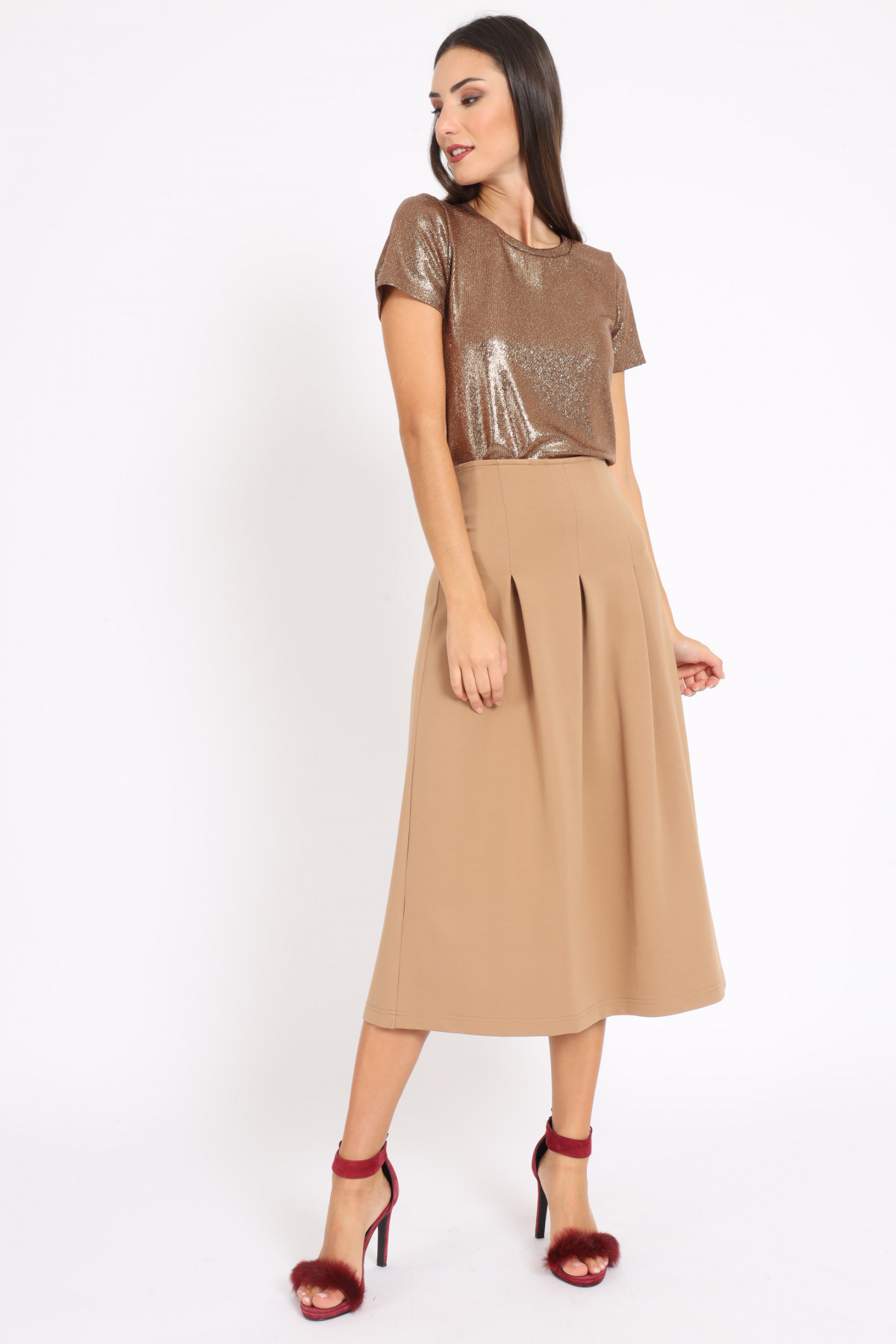 Long Skirt with Pleats