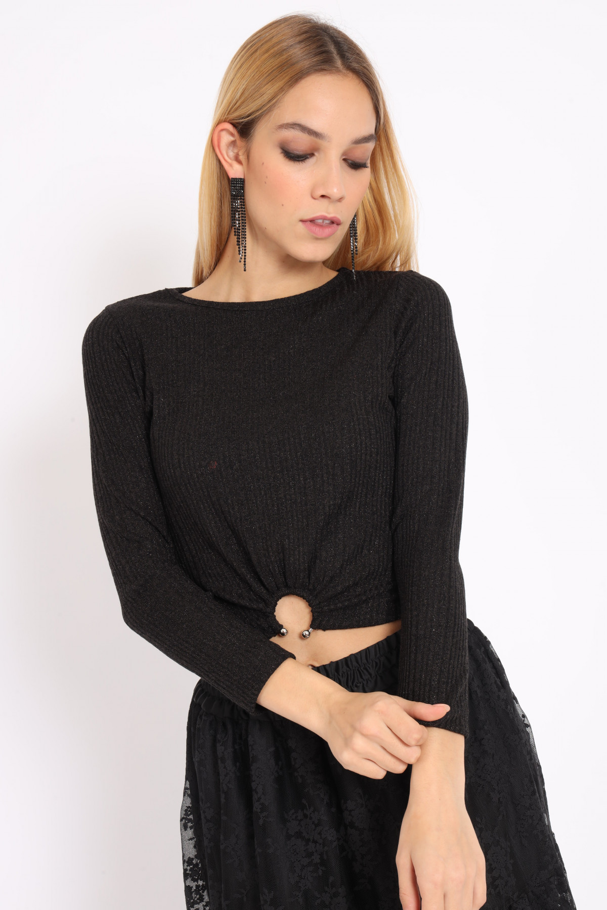 Pull Cropped with Ring