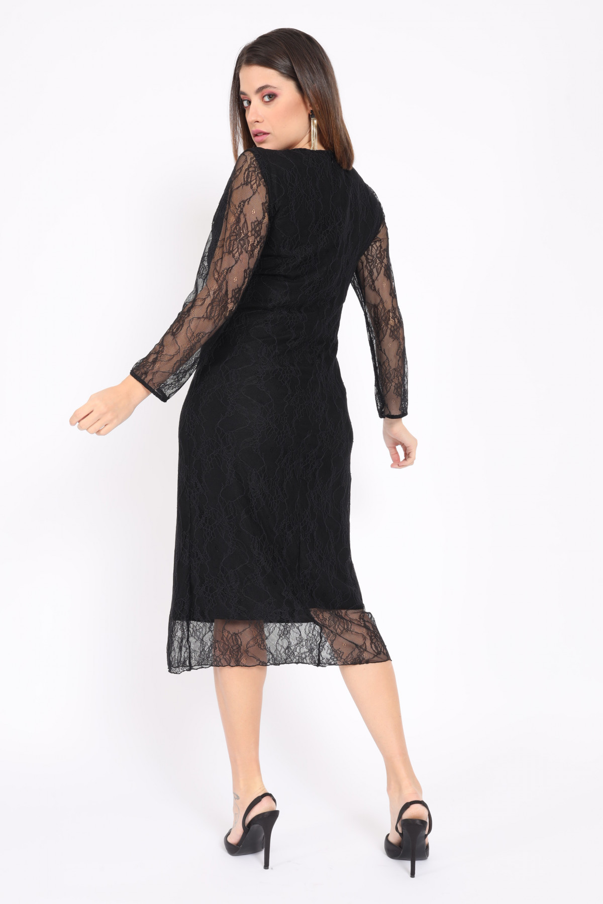 Lace Dress with Slip