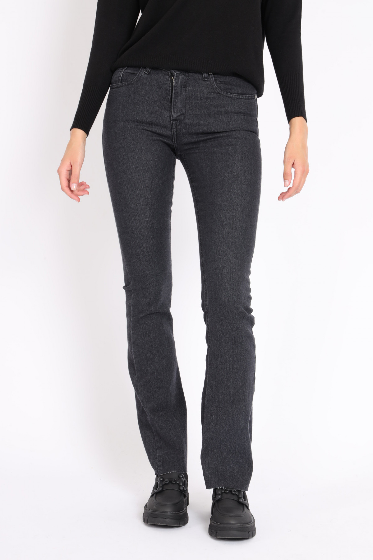 High Waist Flared Jeans