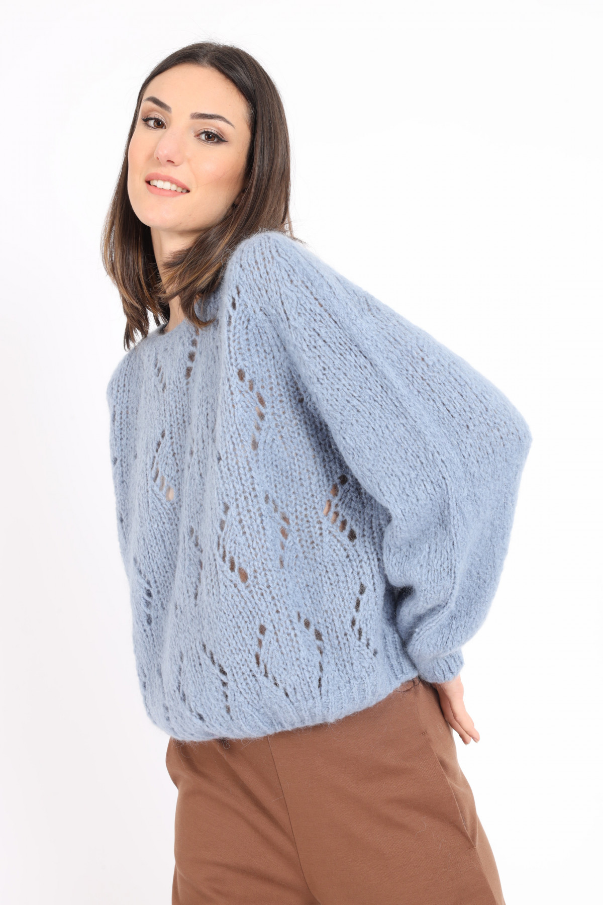 Durchbrochener Pullover