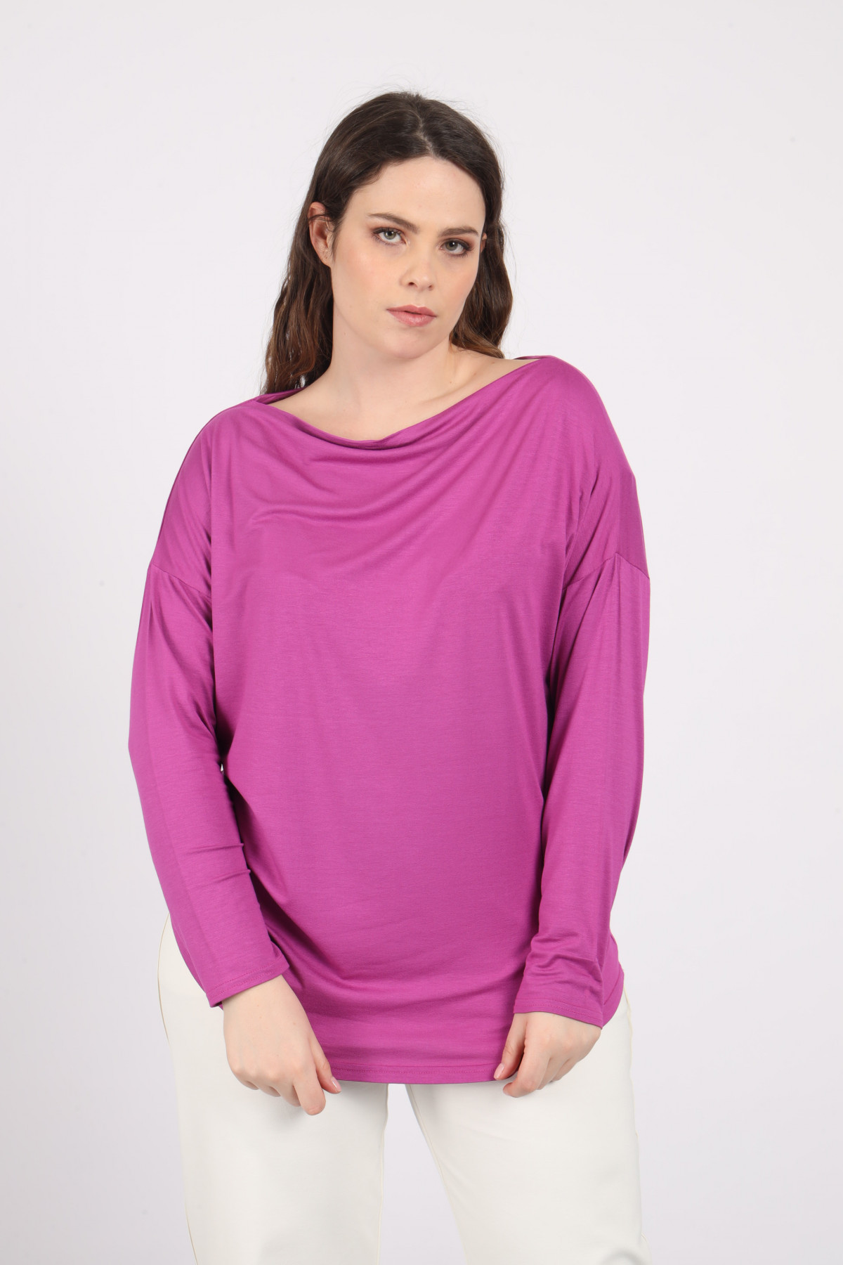 Boat neck sweater