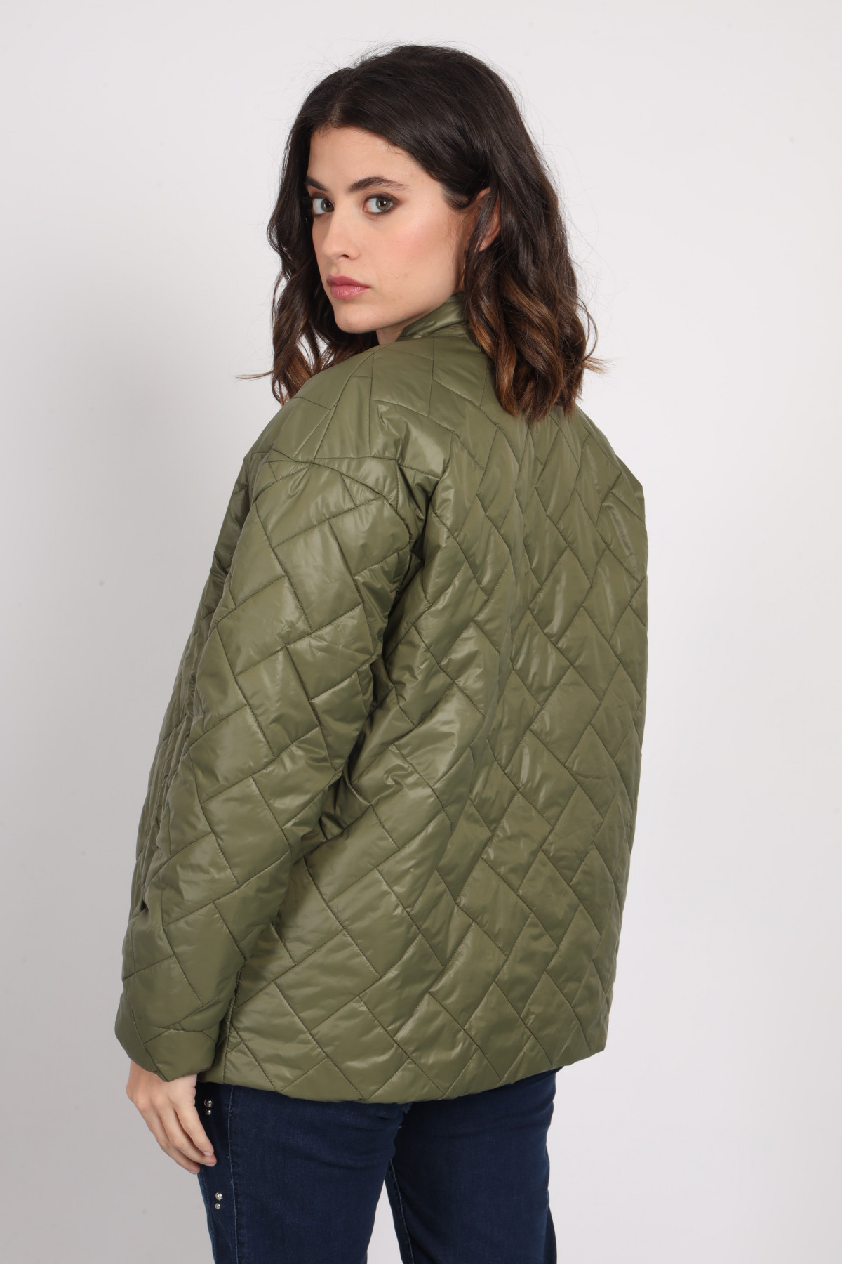 Quilted Bomber Jacket