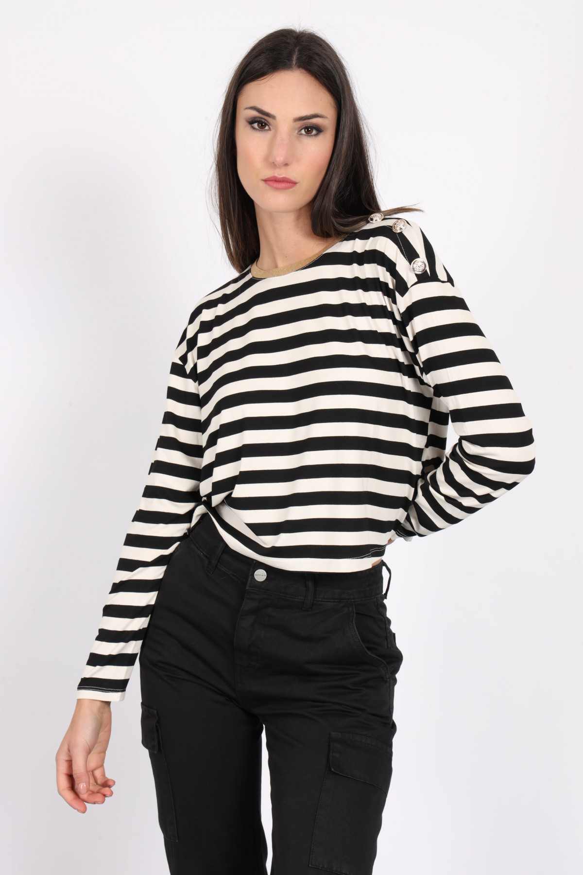 Striped Cropped Top