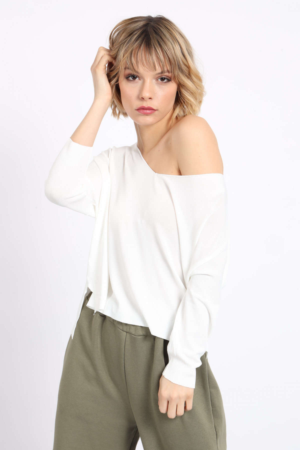 V-neck sweater