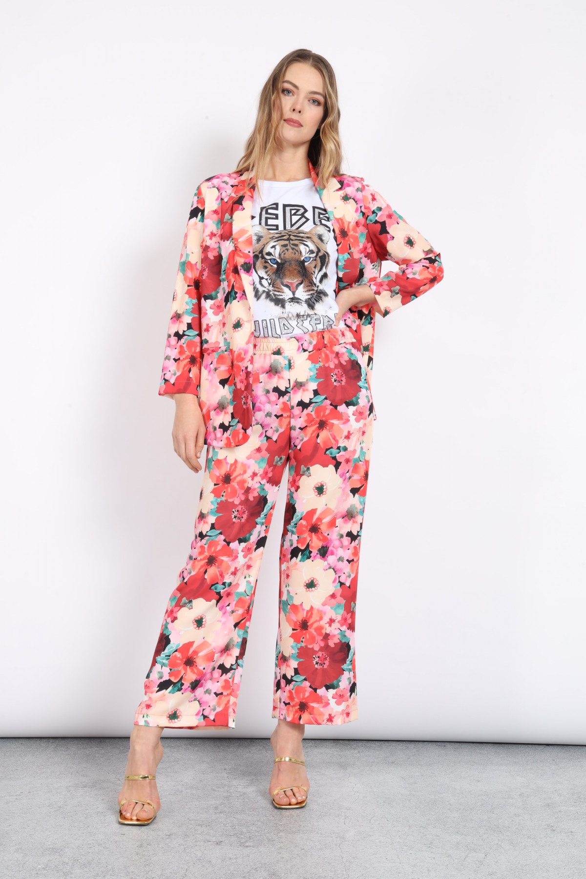 Floral Pattern Pants