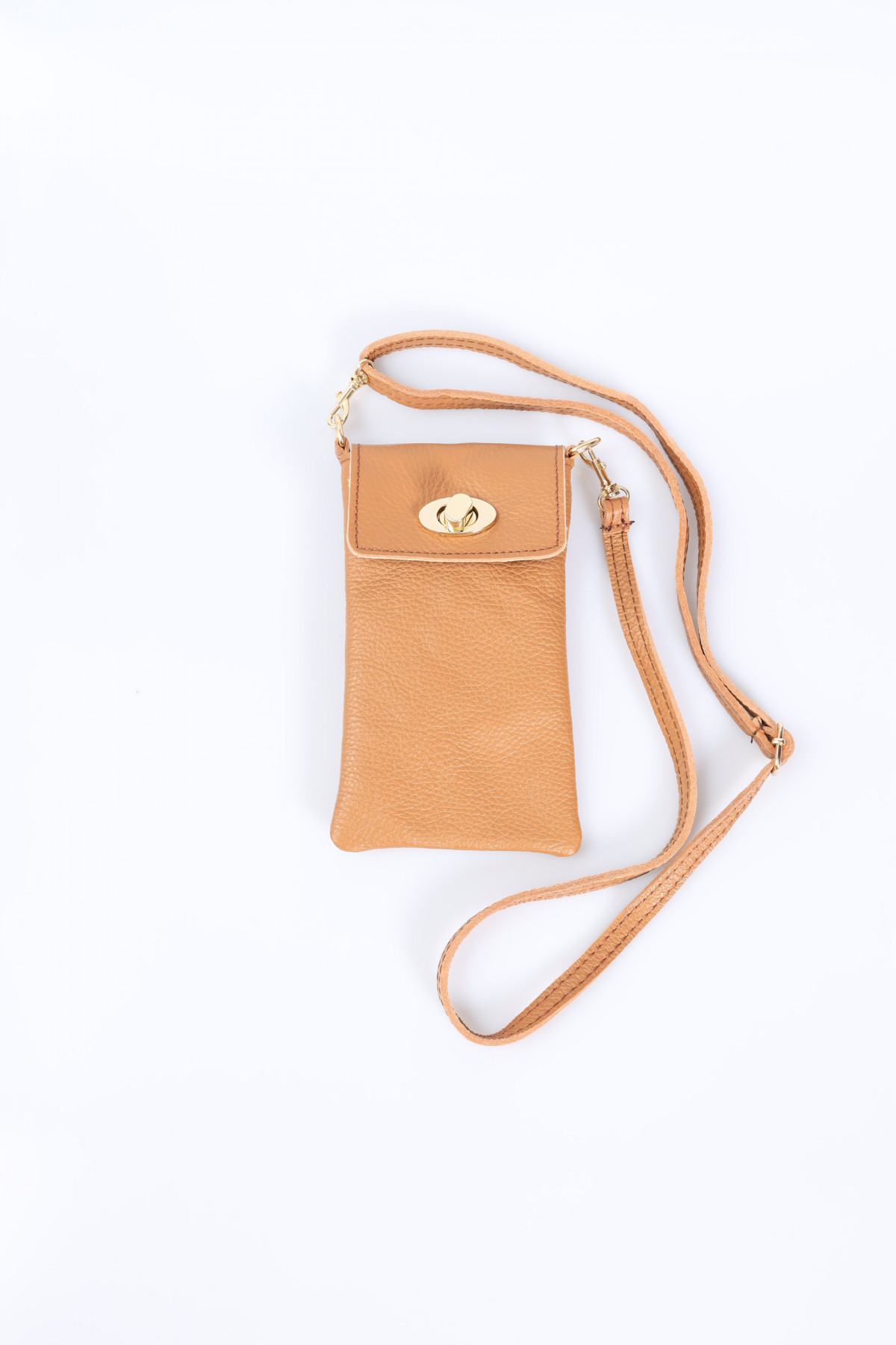 Leather mobile phone holder