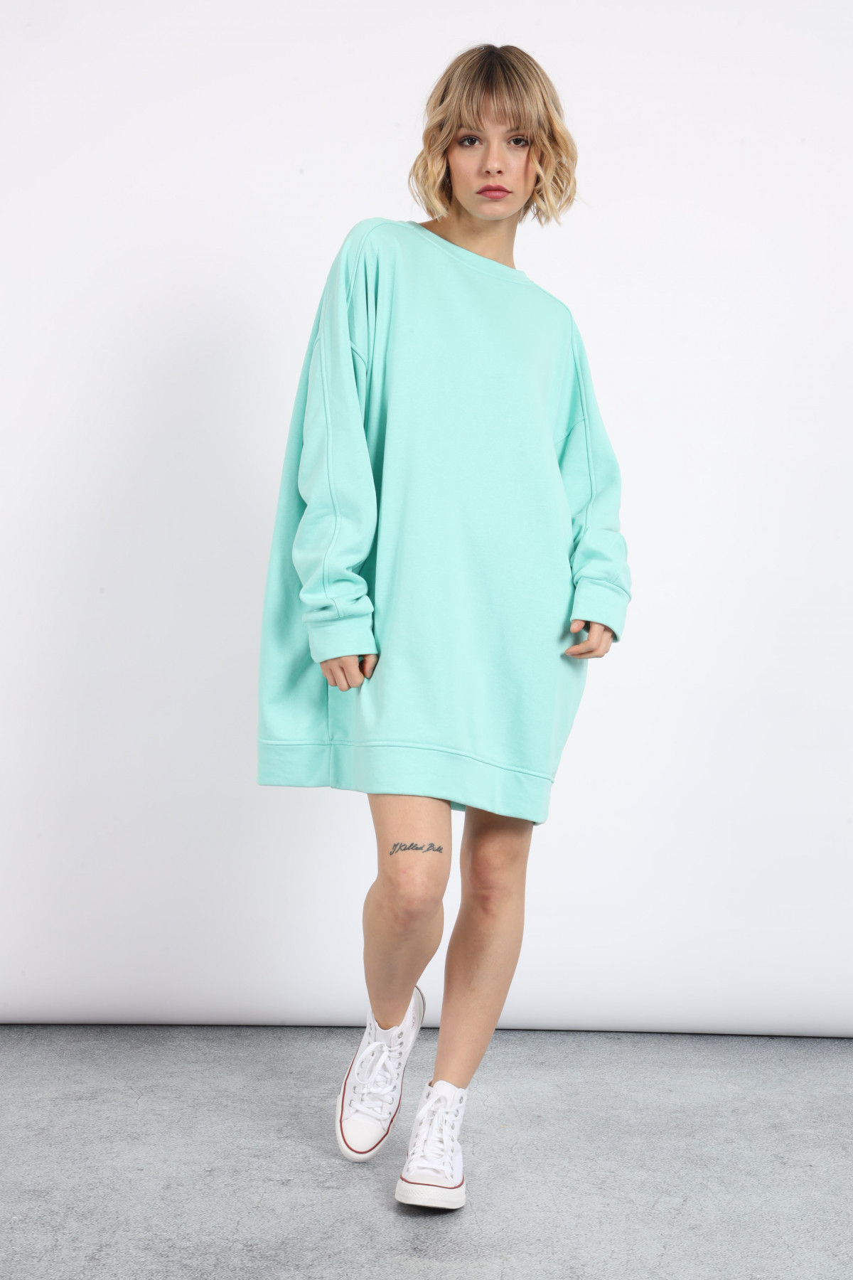 Dress Over Sweatshirt