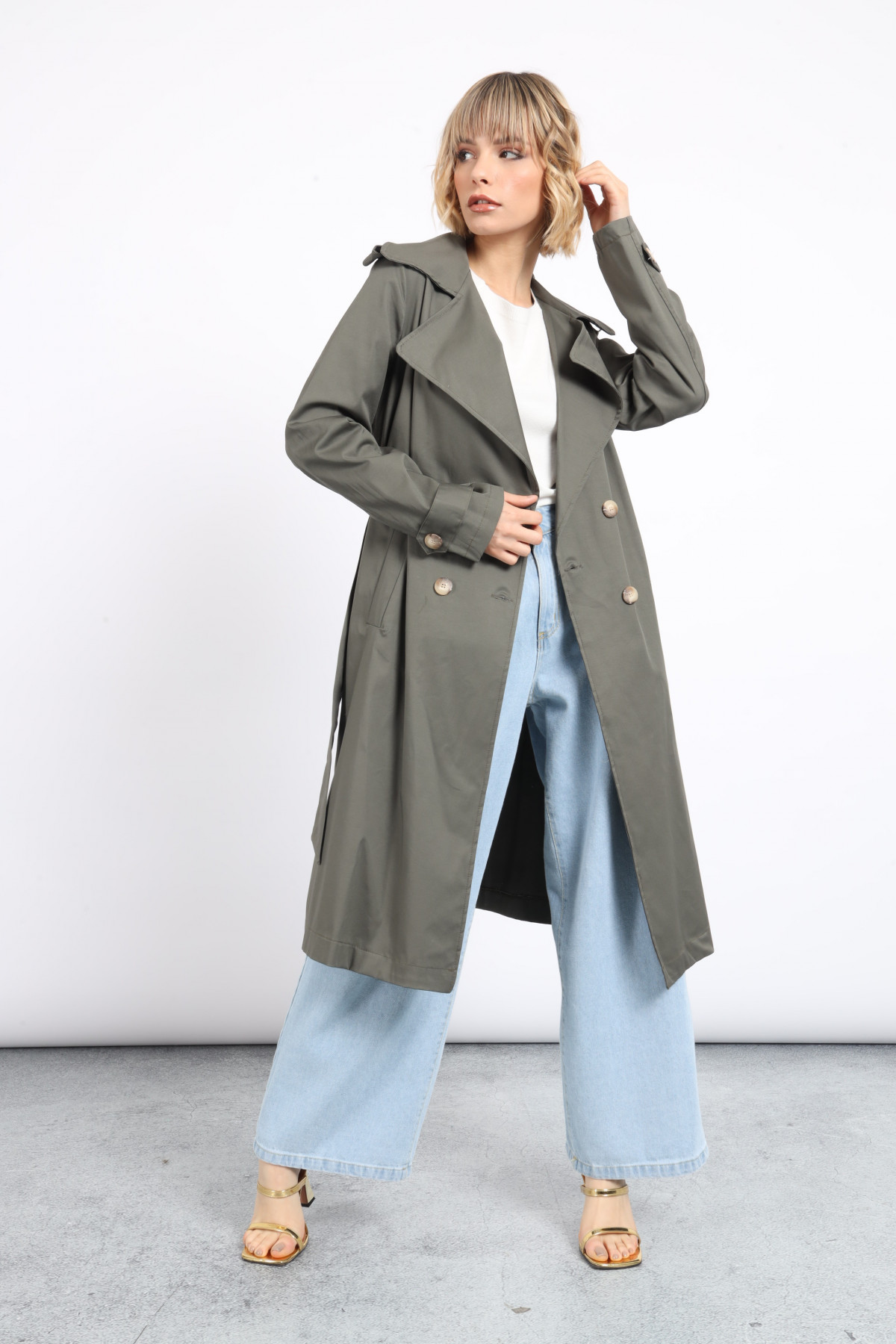 Trenchcoat mit Gürtel