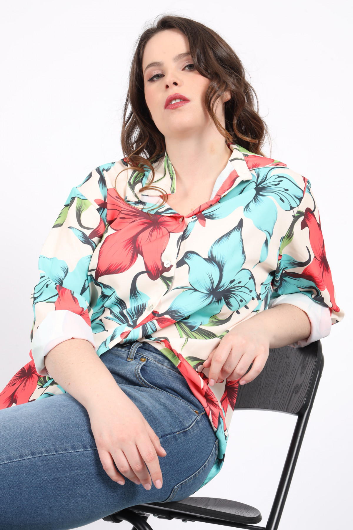 Shirt in Fantasy Flowers