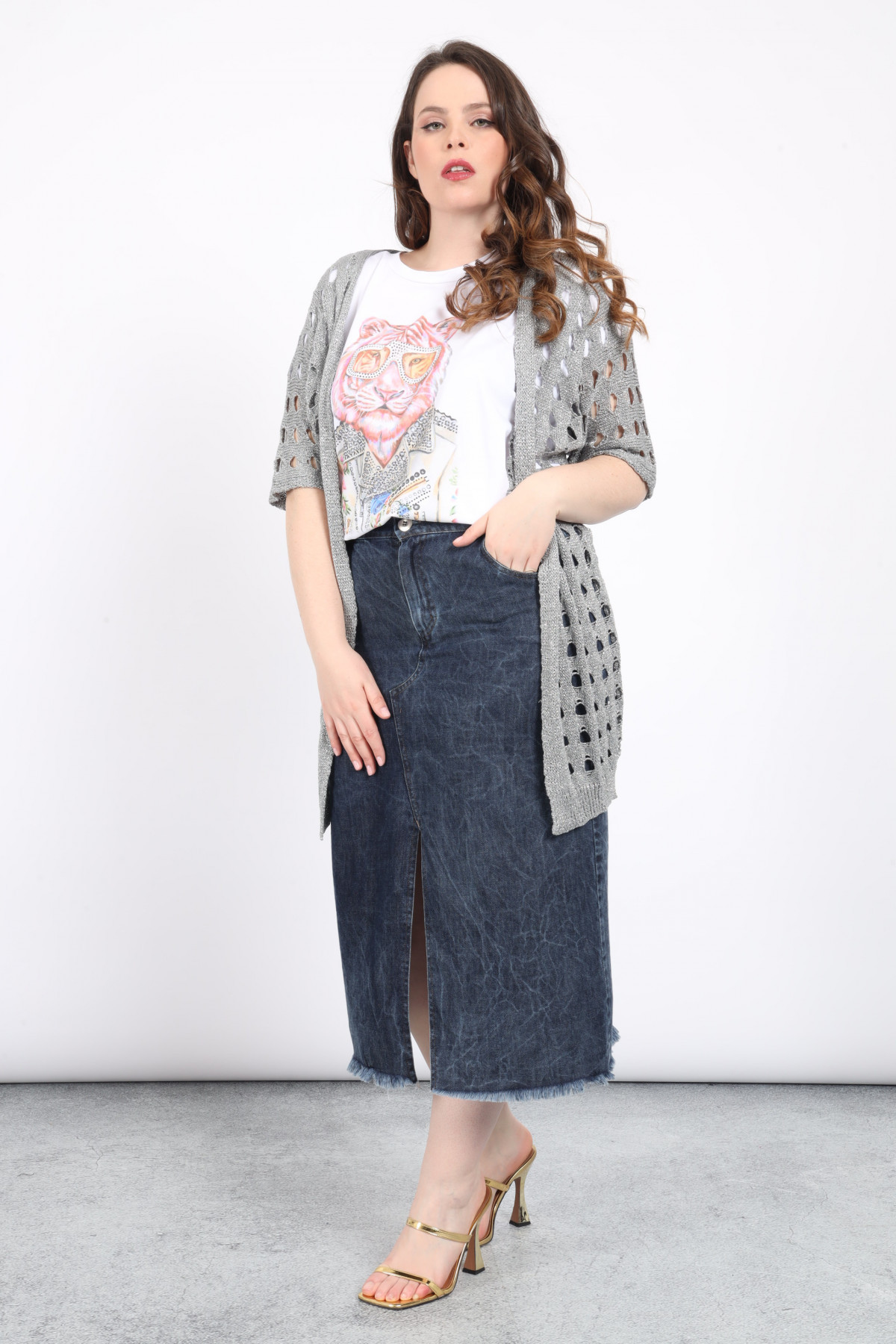 Openwork Cardigan