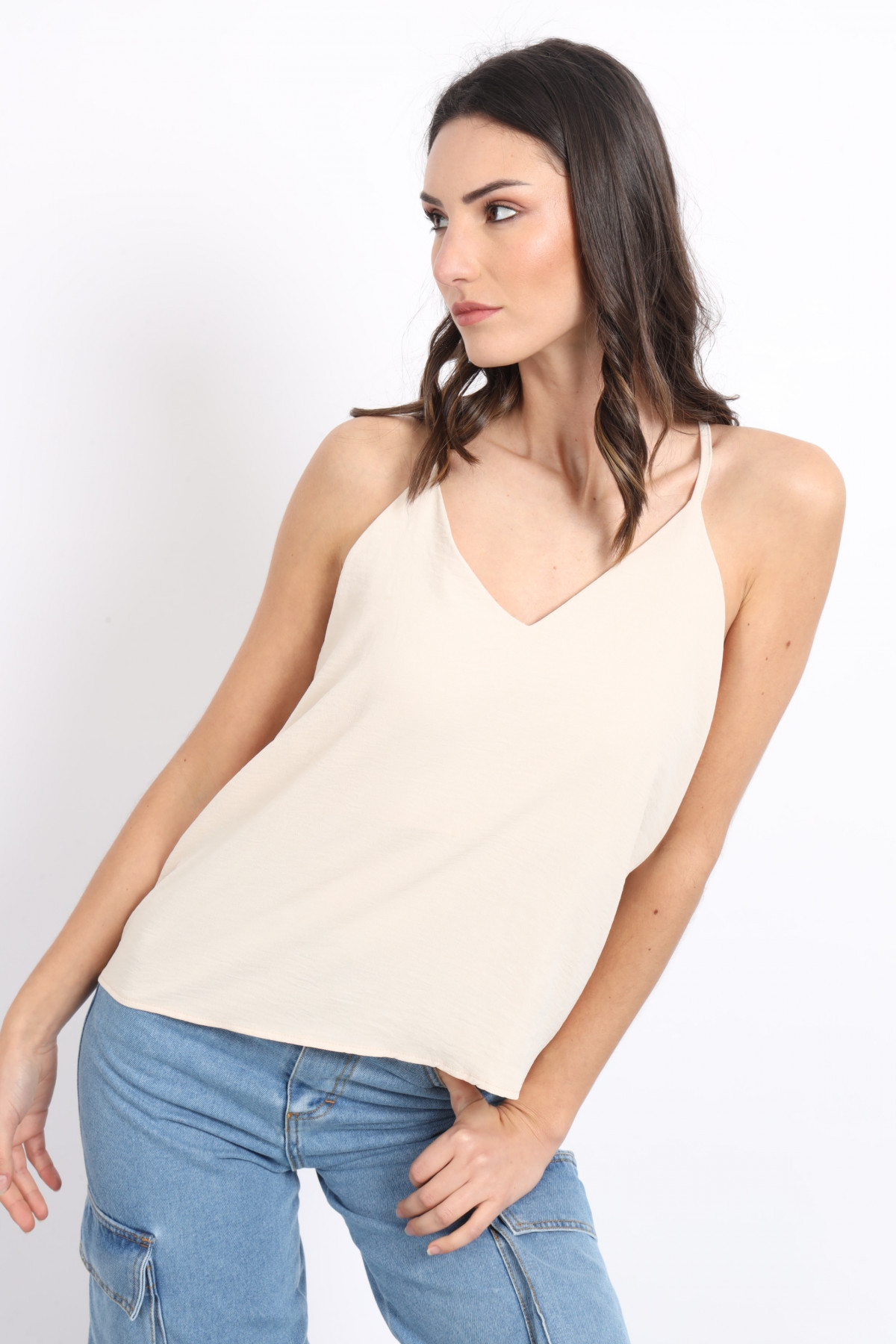 V-neck tank top