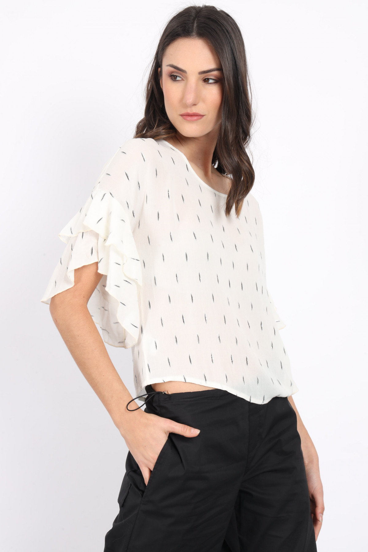 Blouse with Ruffles