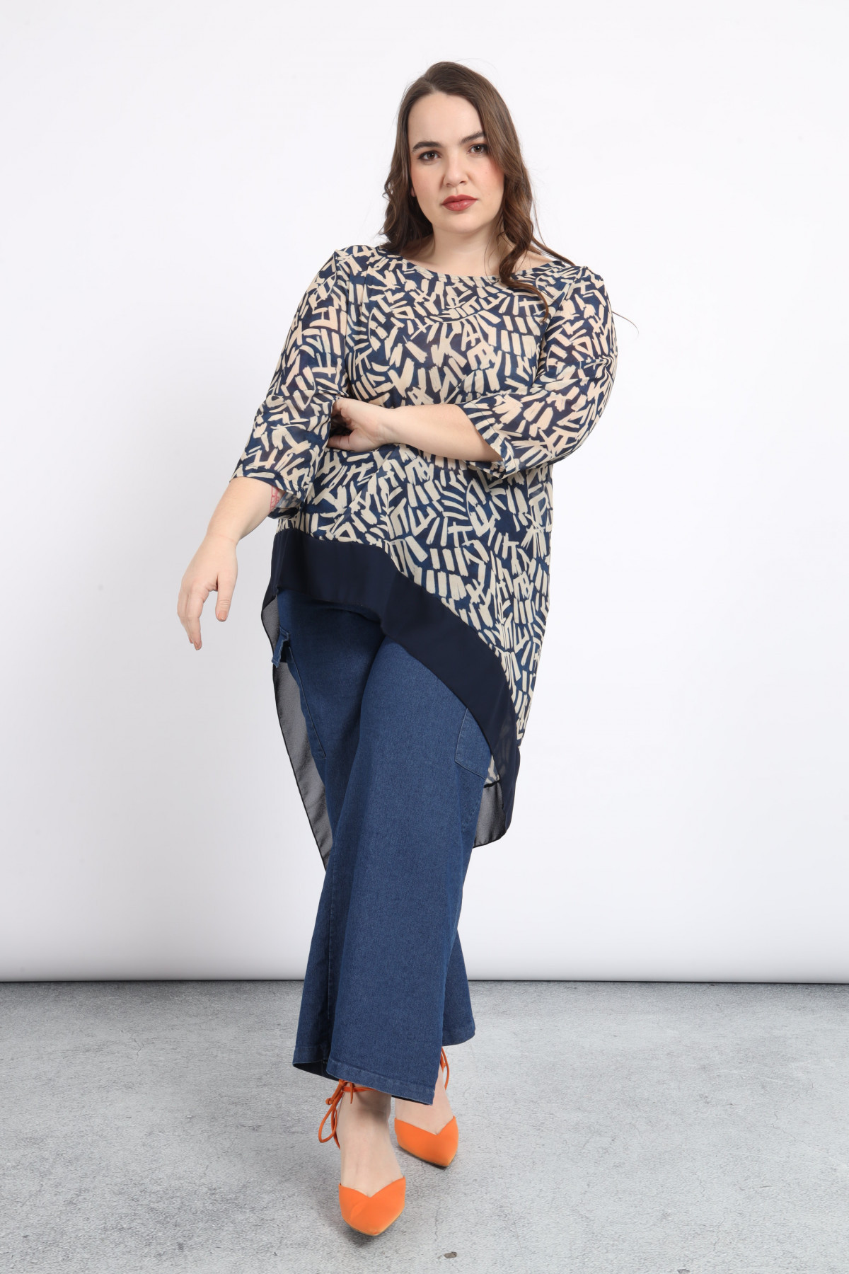 Asymmetric Blouse in Fantasy