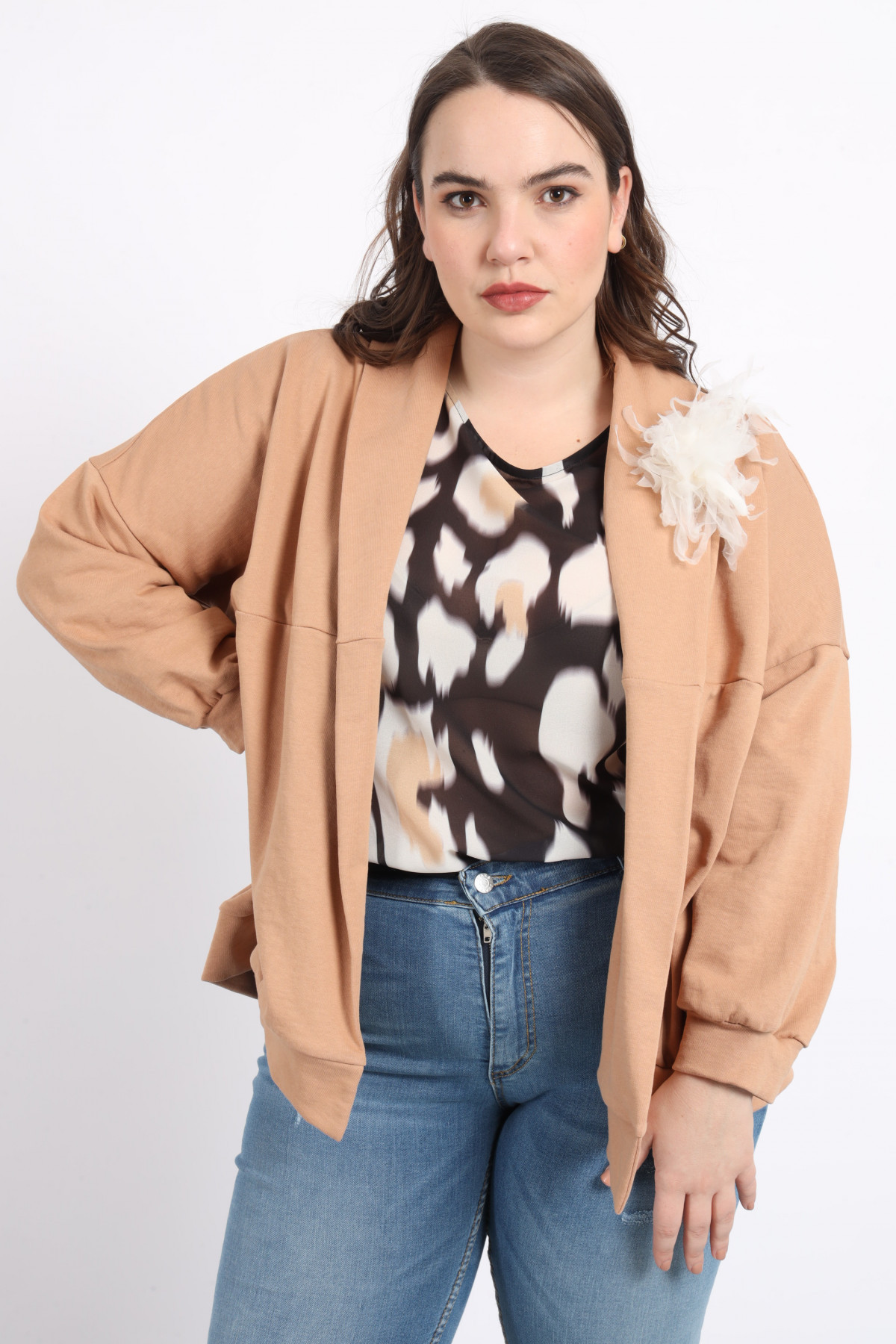 Open Sweatshirt Jacket