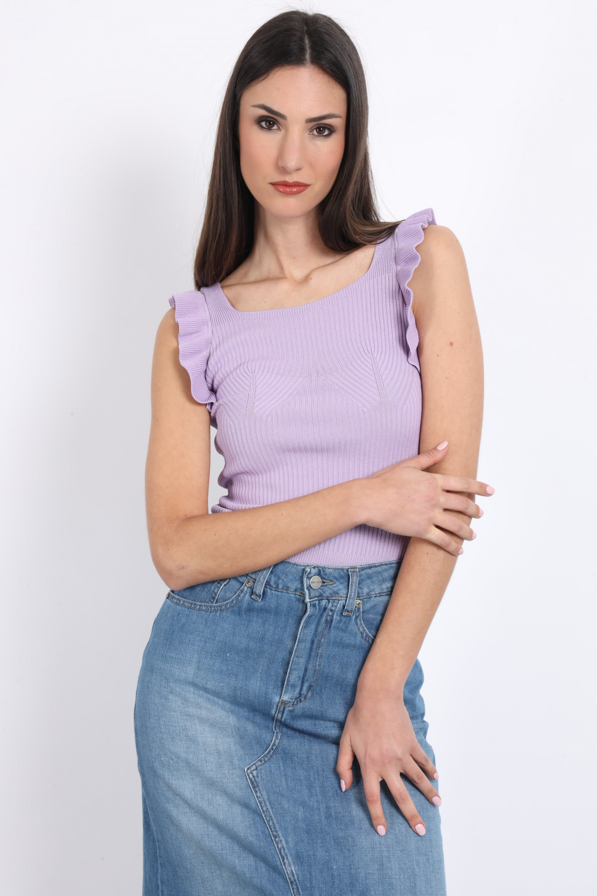 Ruffle tank top