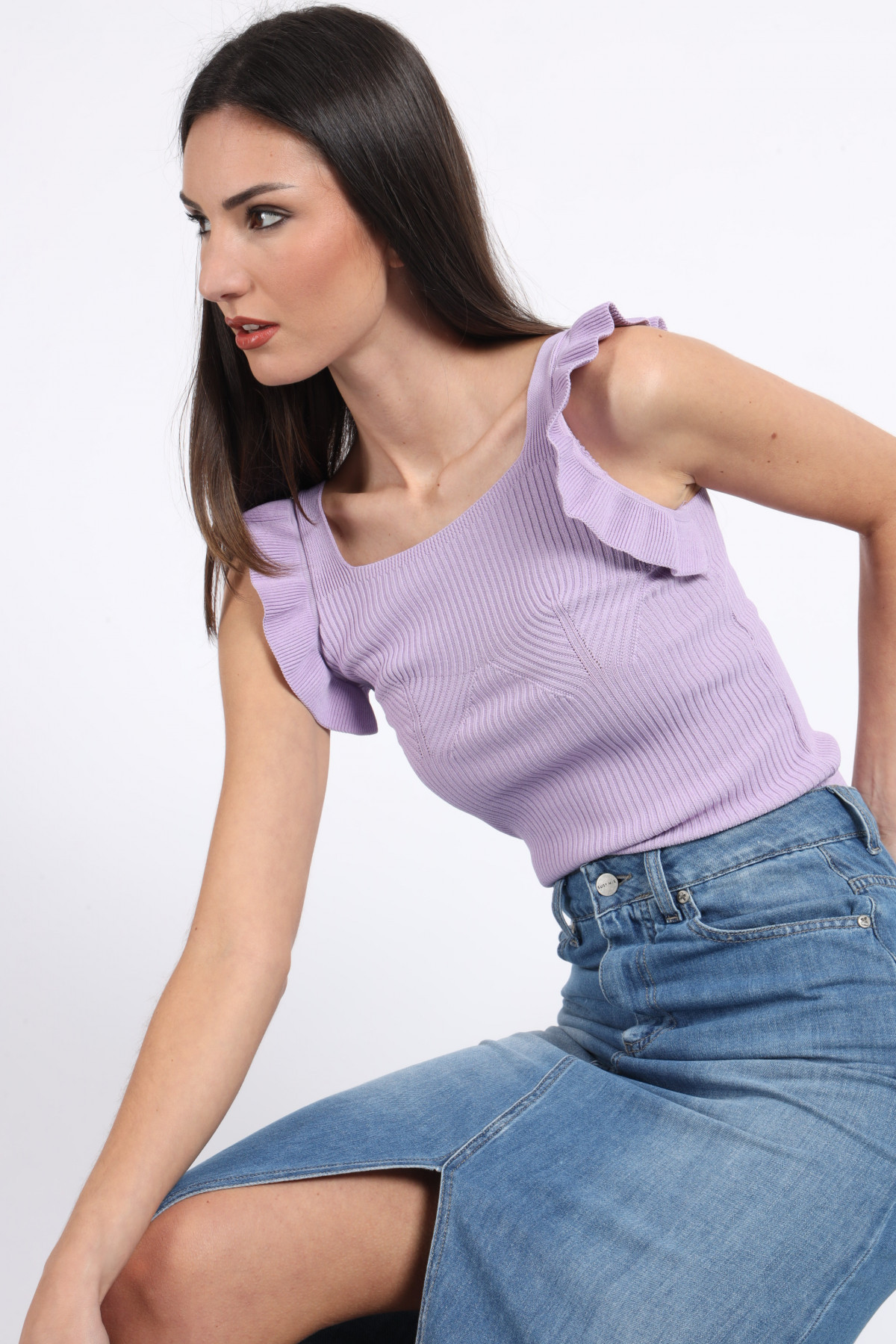 Ruffle tank top