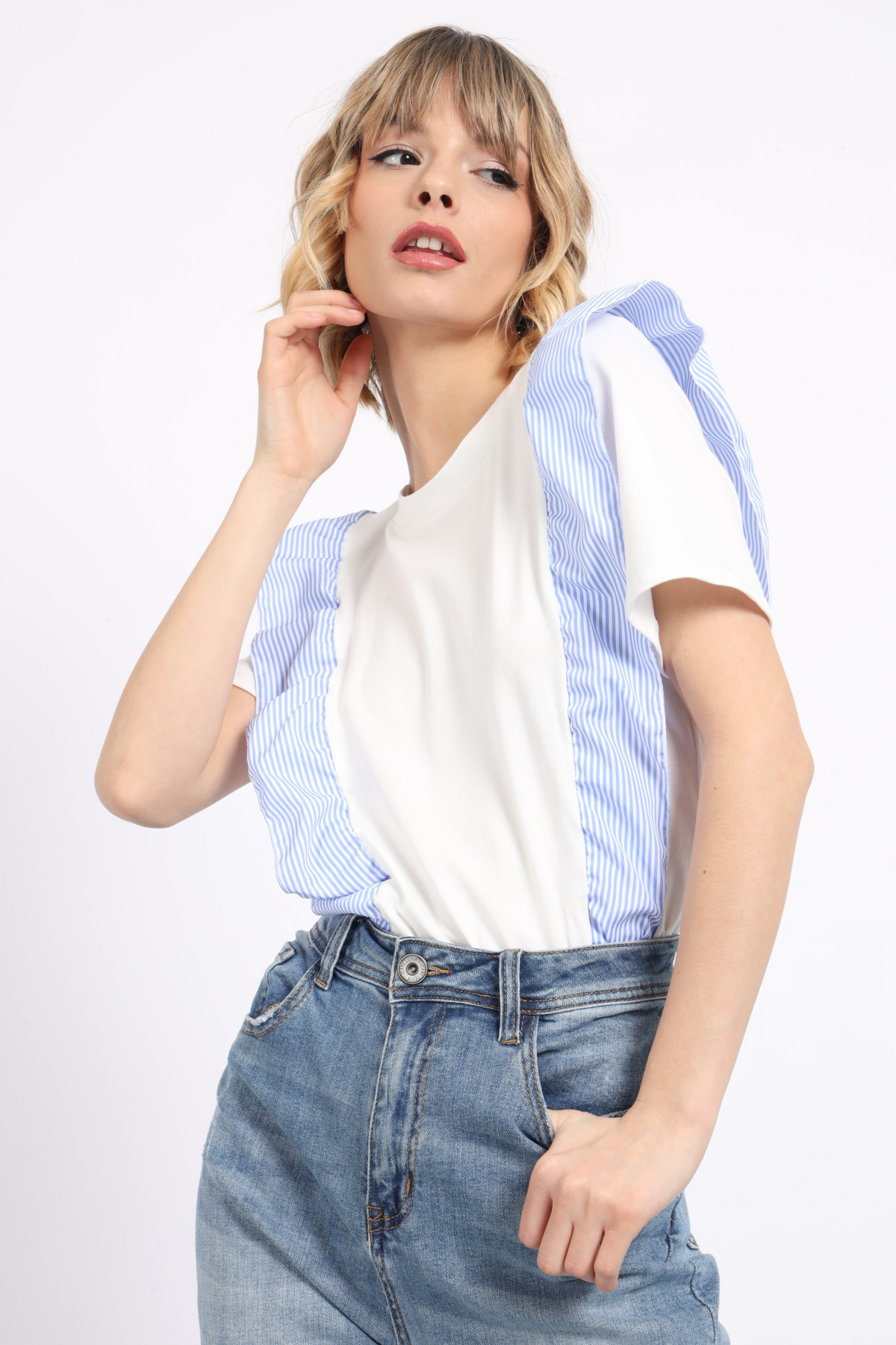 T-shirt with Striped Gala