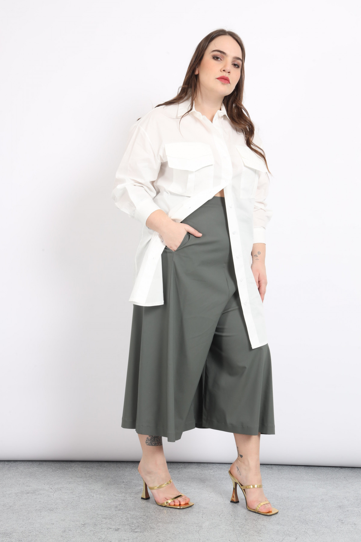 Maxi Shirt with Pockets