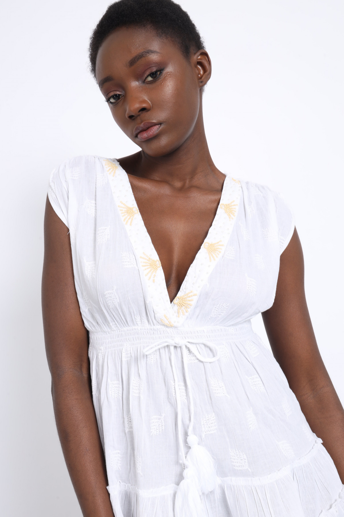 Sleeveless caftan