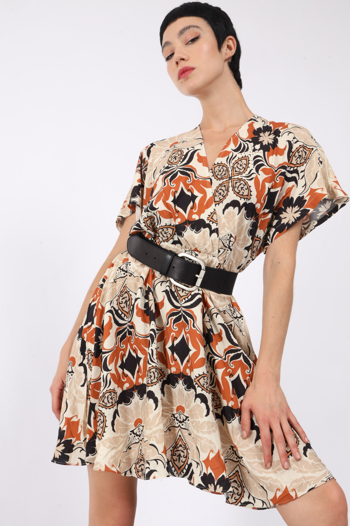 Ethnic Print Dress