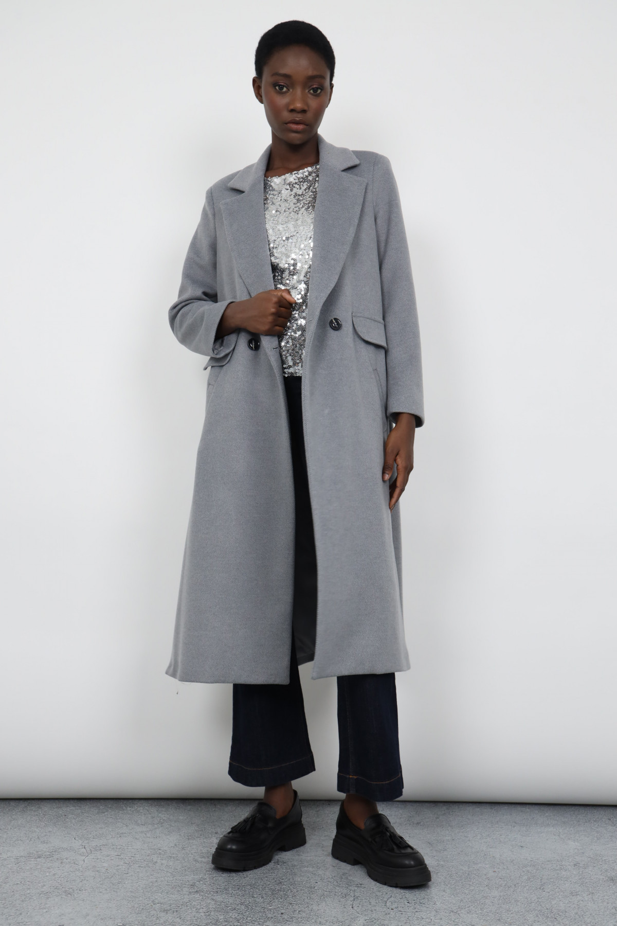Double-breasted coat