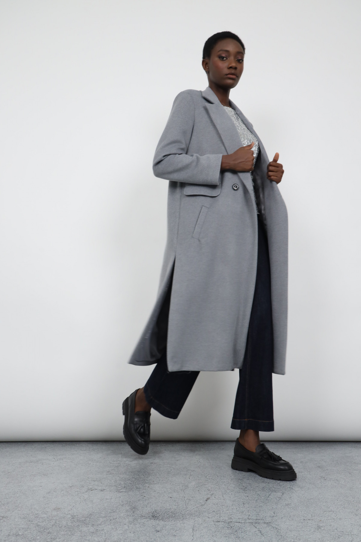 Double-breasted coat