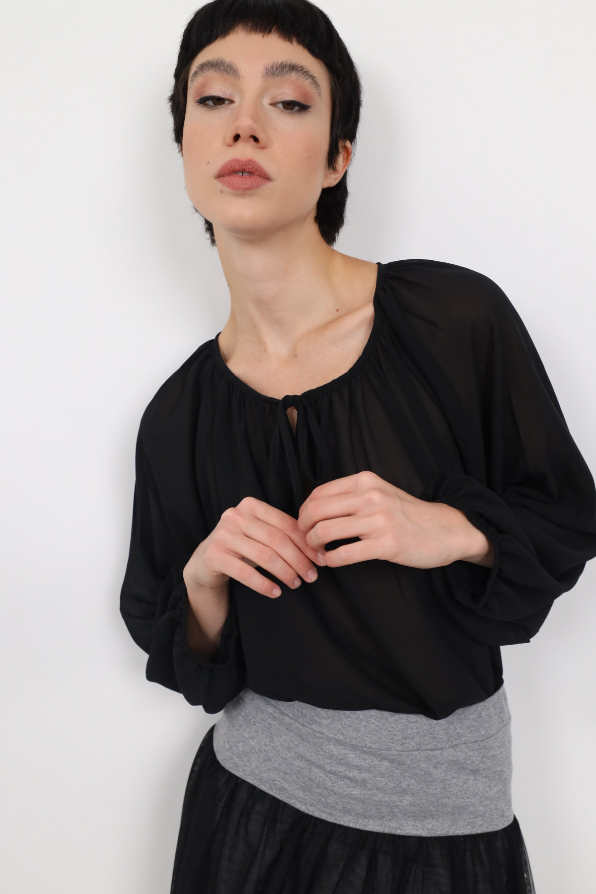 Veiled Blouse