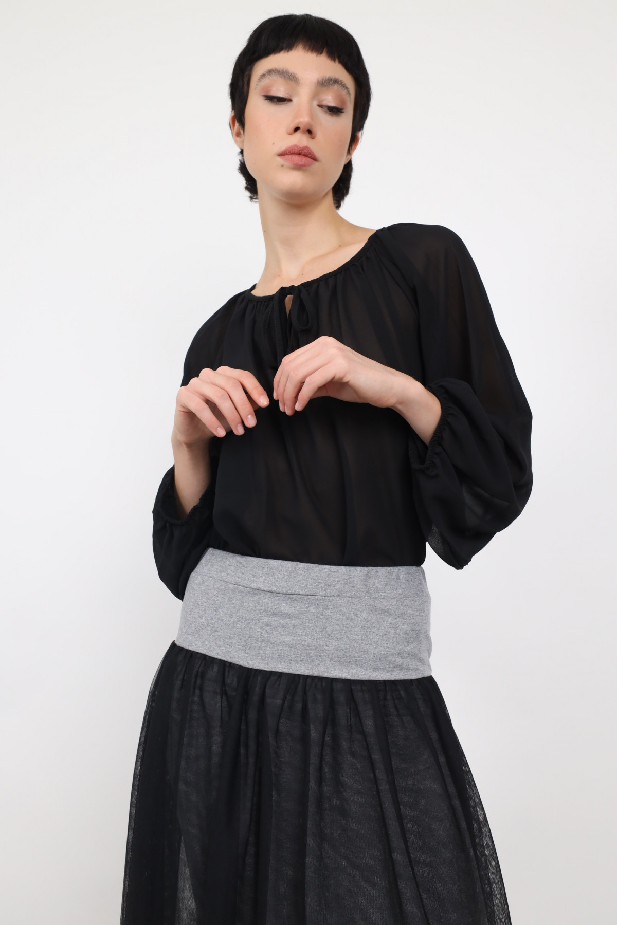 Veiled Blouse