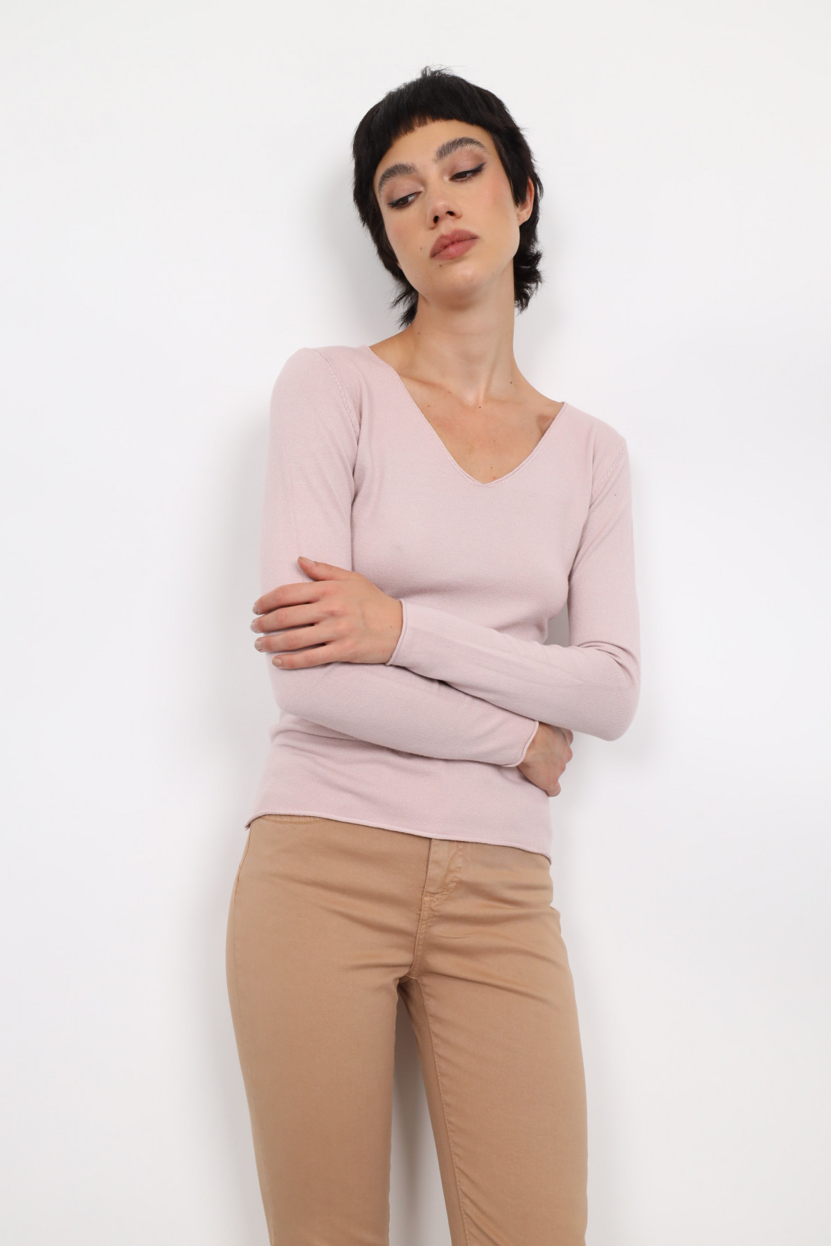 V-neck sweater