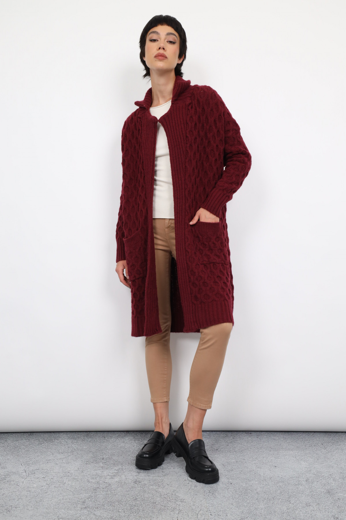 Cardigan With Collar