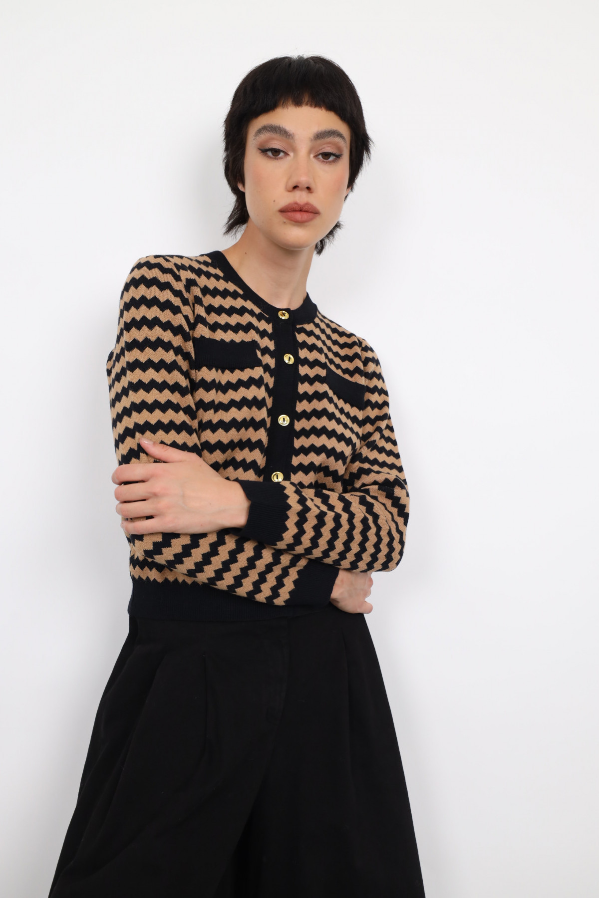 Zig-zag cardigan