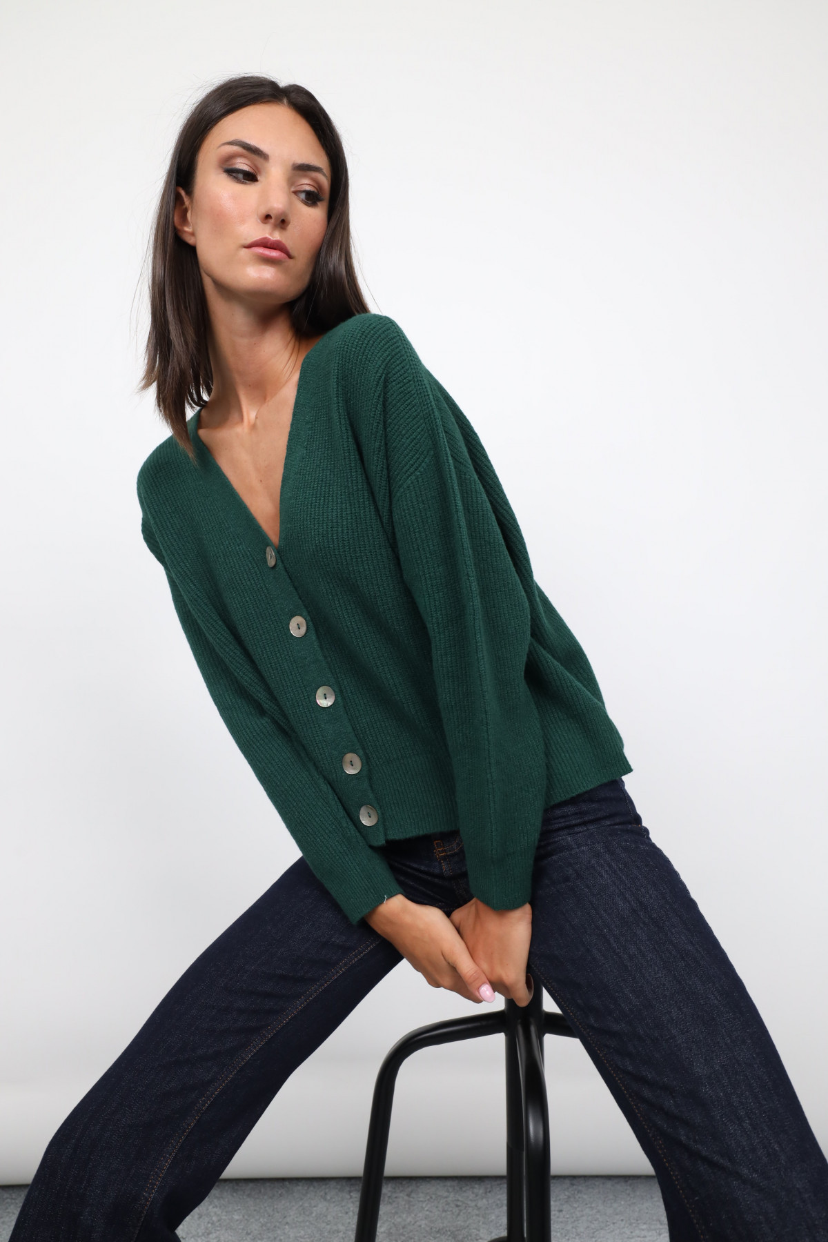 Cardigan With Buttons