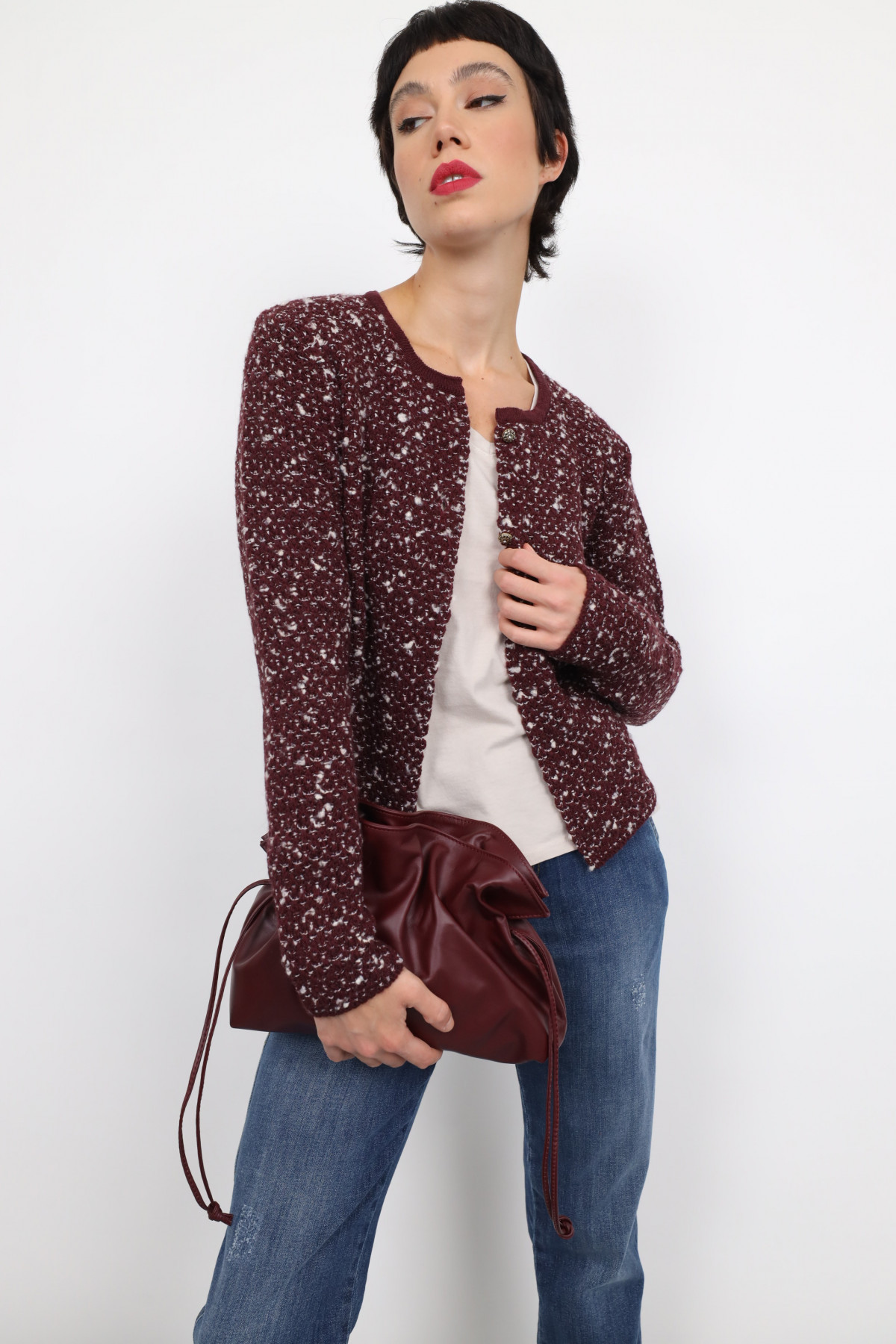 Gestrickte Jacke