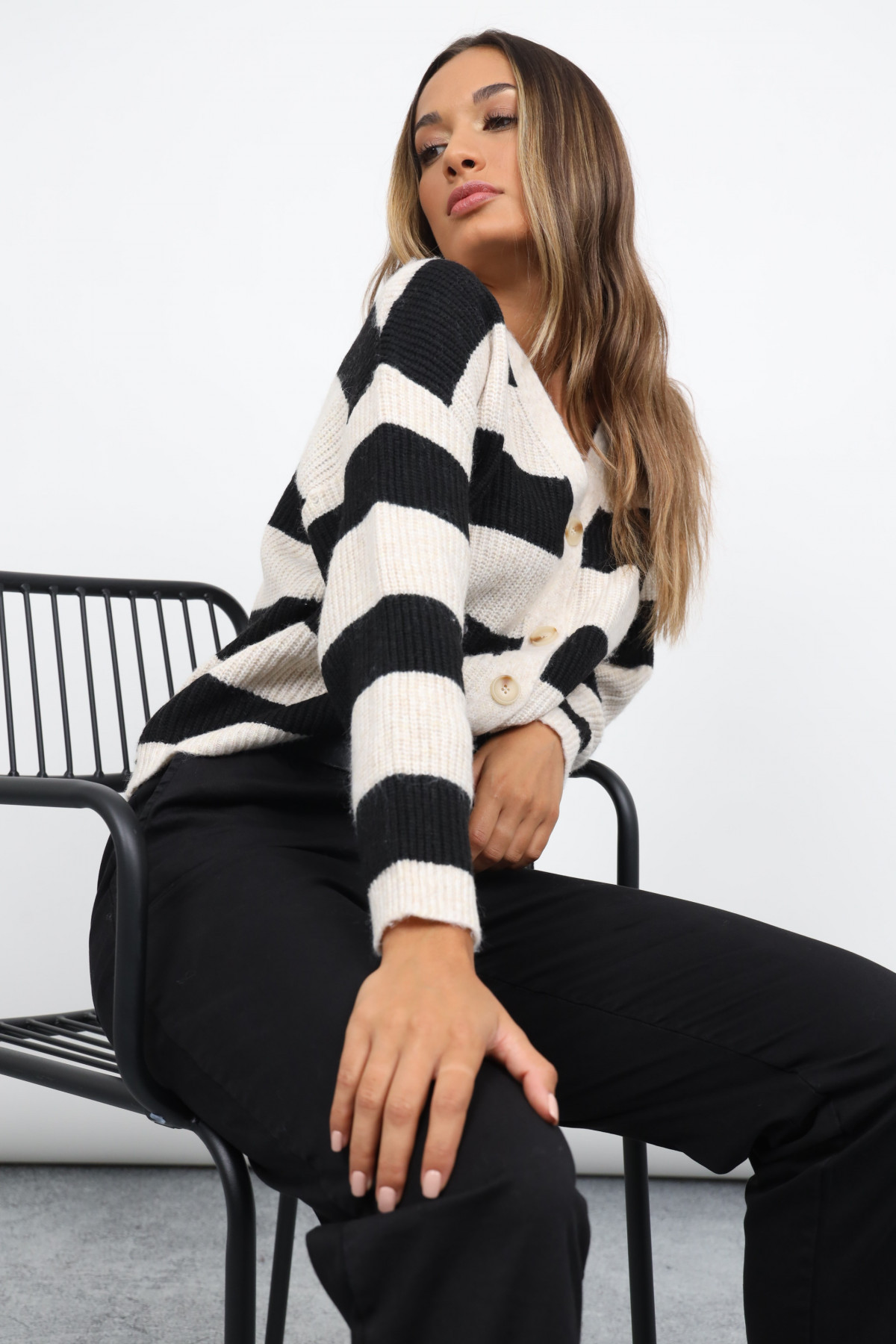 Striped Cardigan