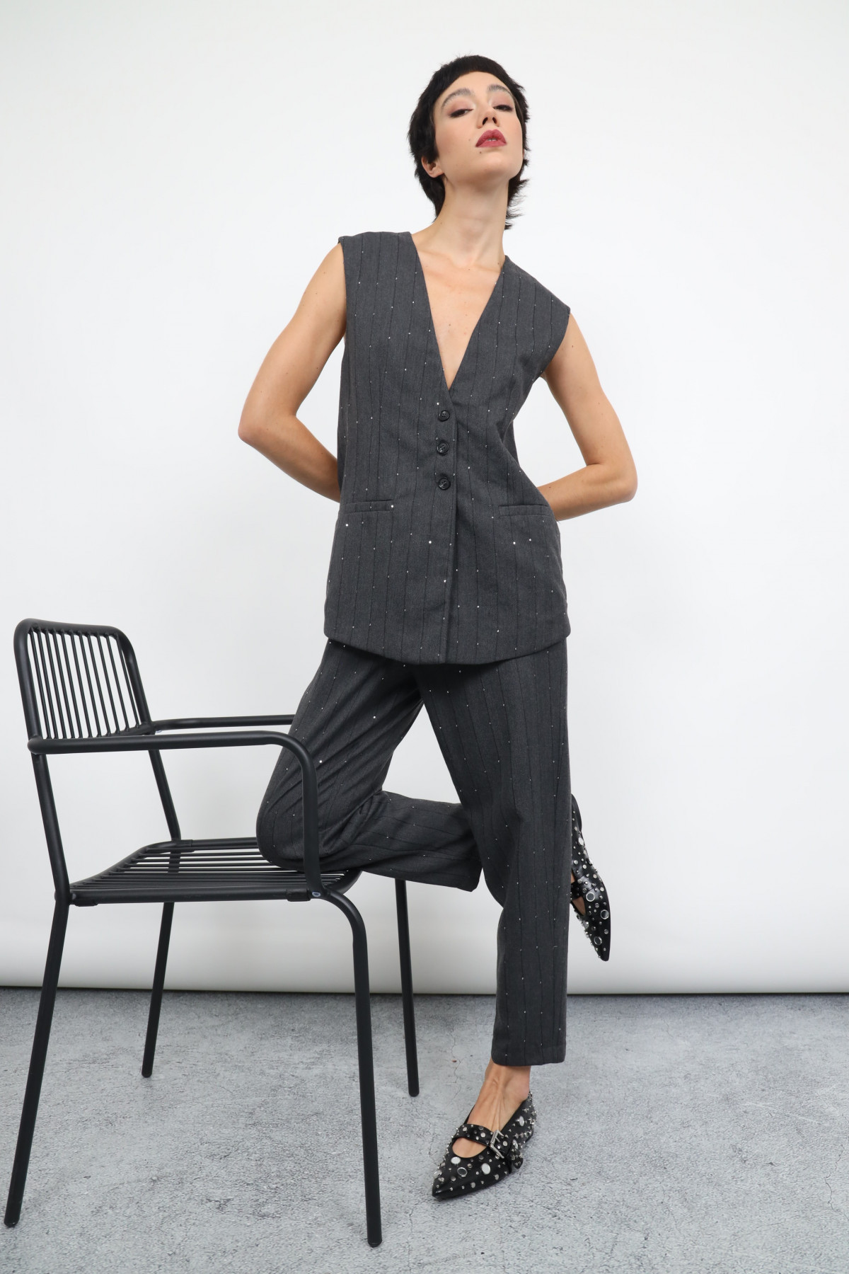 Pantaloni Con Paillettes