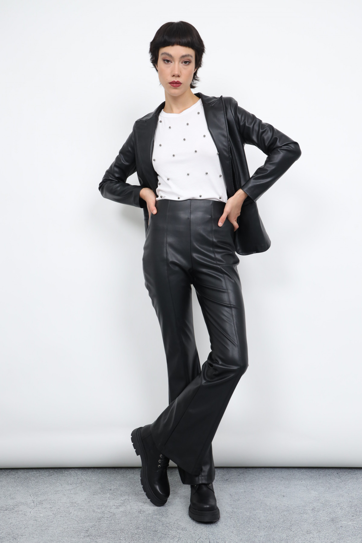 Faux Leather Pants