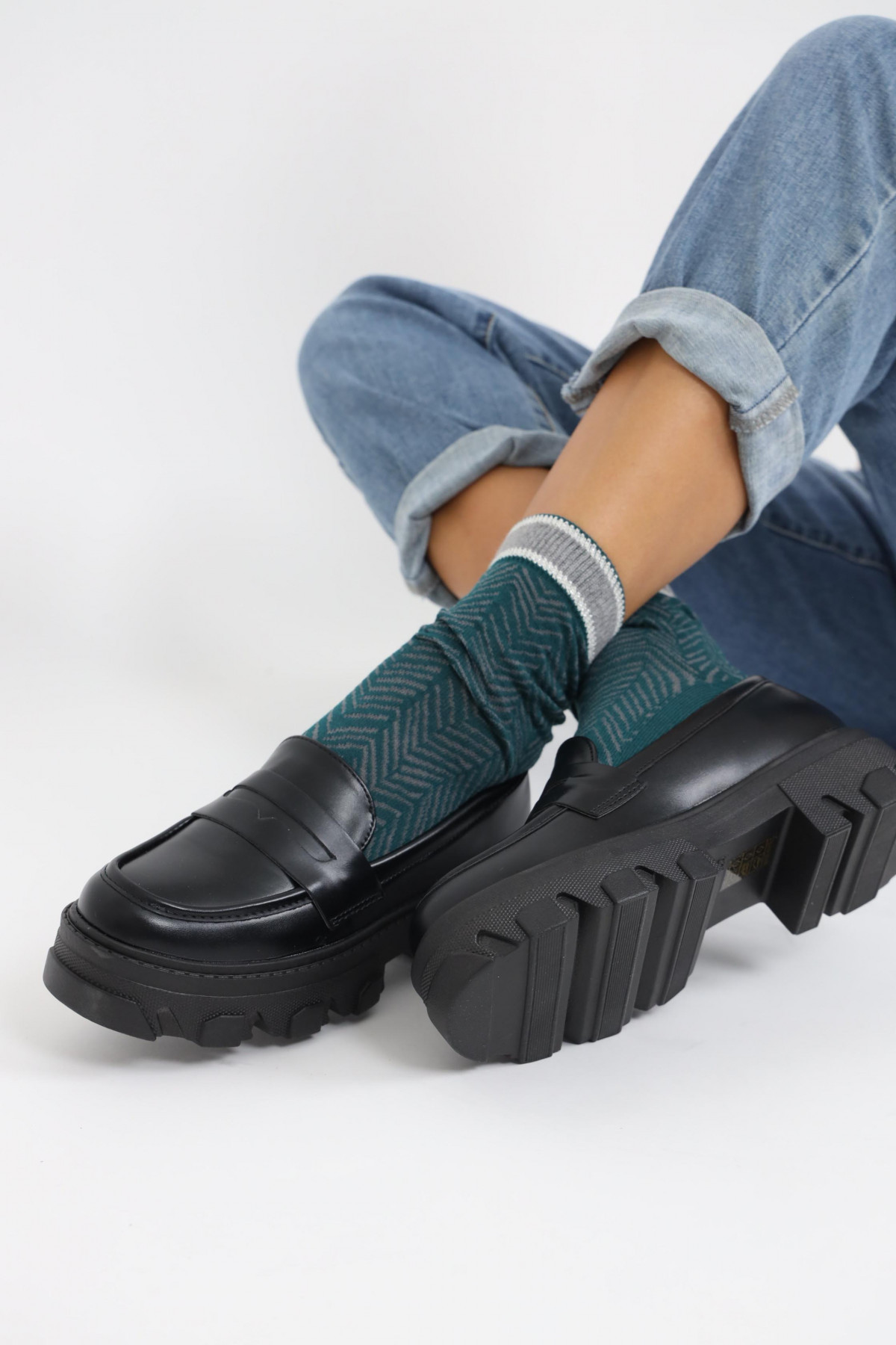 Gestreifte Socken